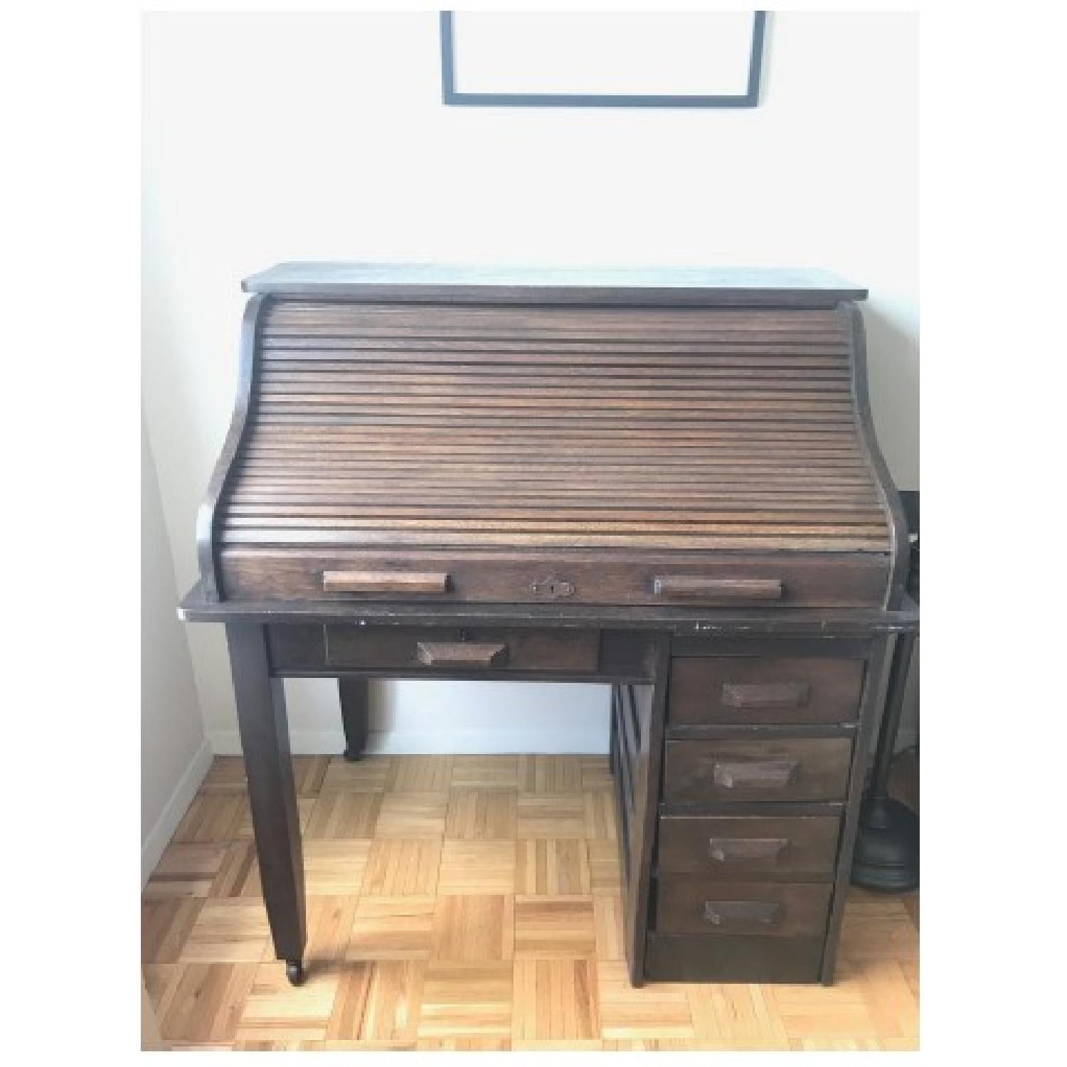 Rolltop Desk & Office Chair - image-2