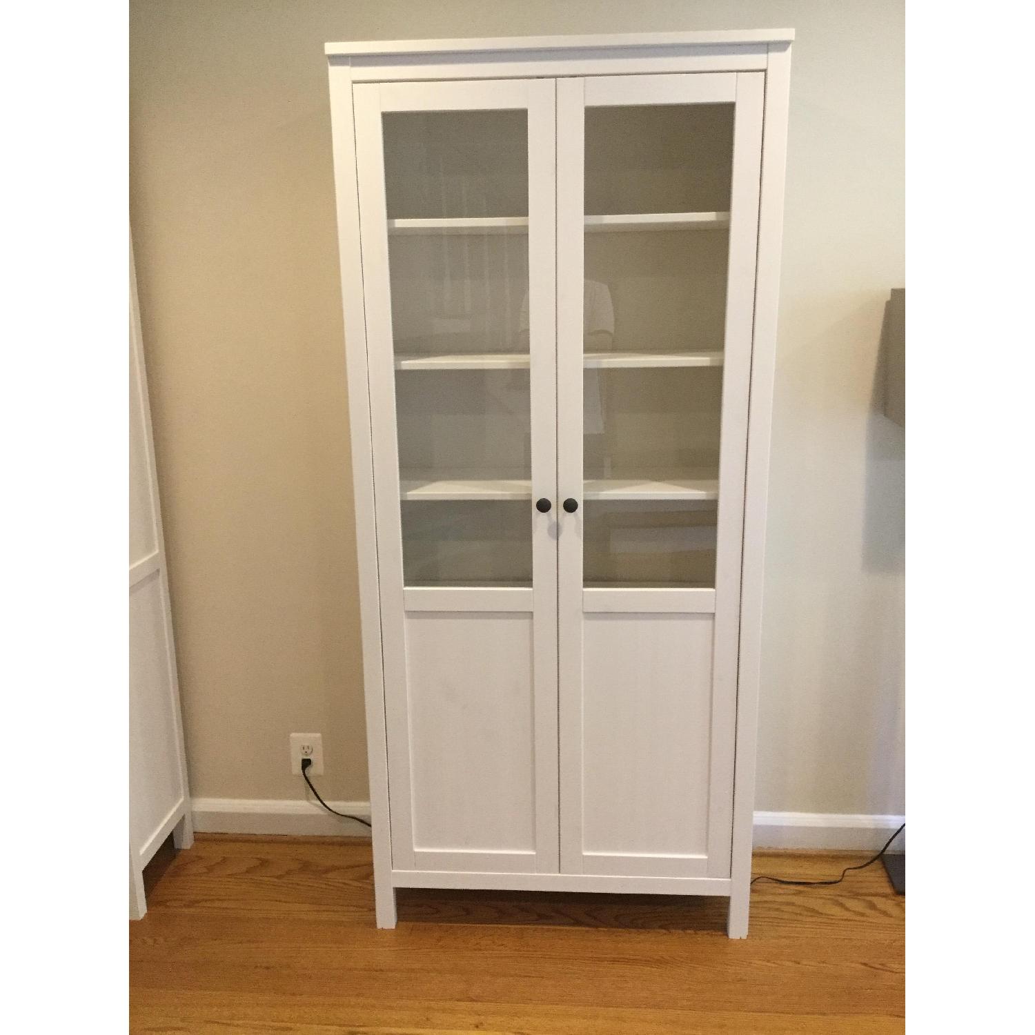Ikea Hemnes Cabinet w/ Panel/Glass Door - image-1