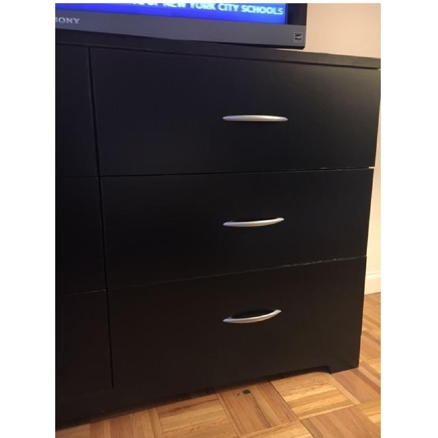 South Shore Black 6 Drawer Dresser Aptdeco