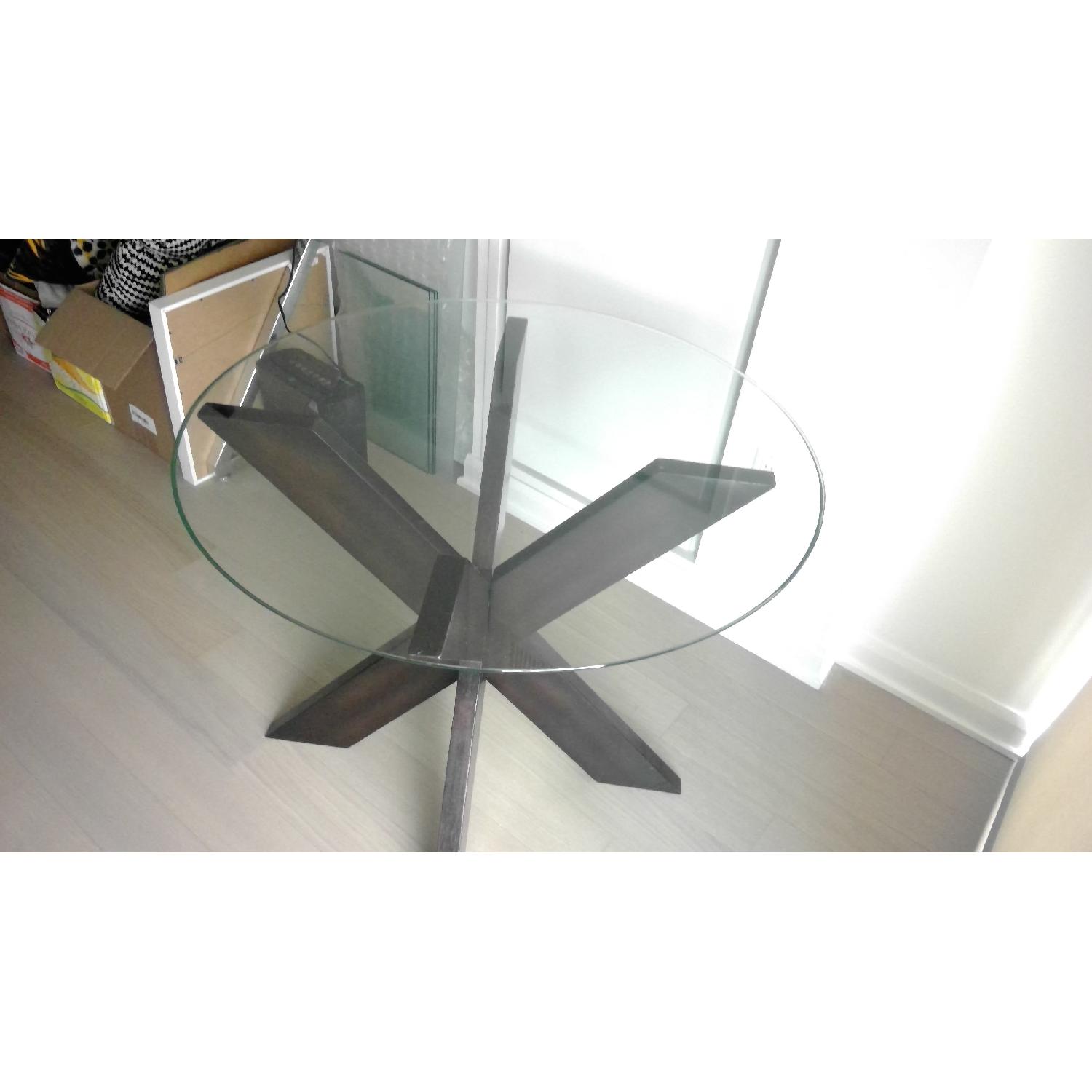 Pier 1 Round Dining Table w/ 4 Dining Chairs - image-7