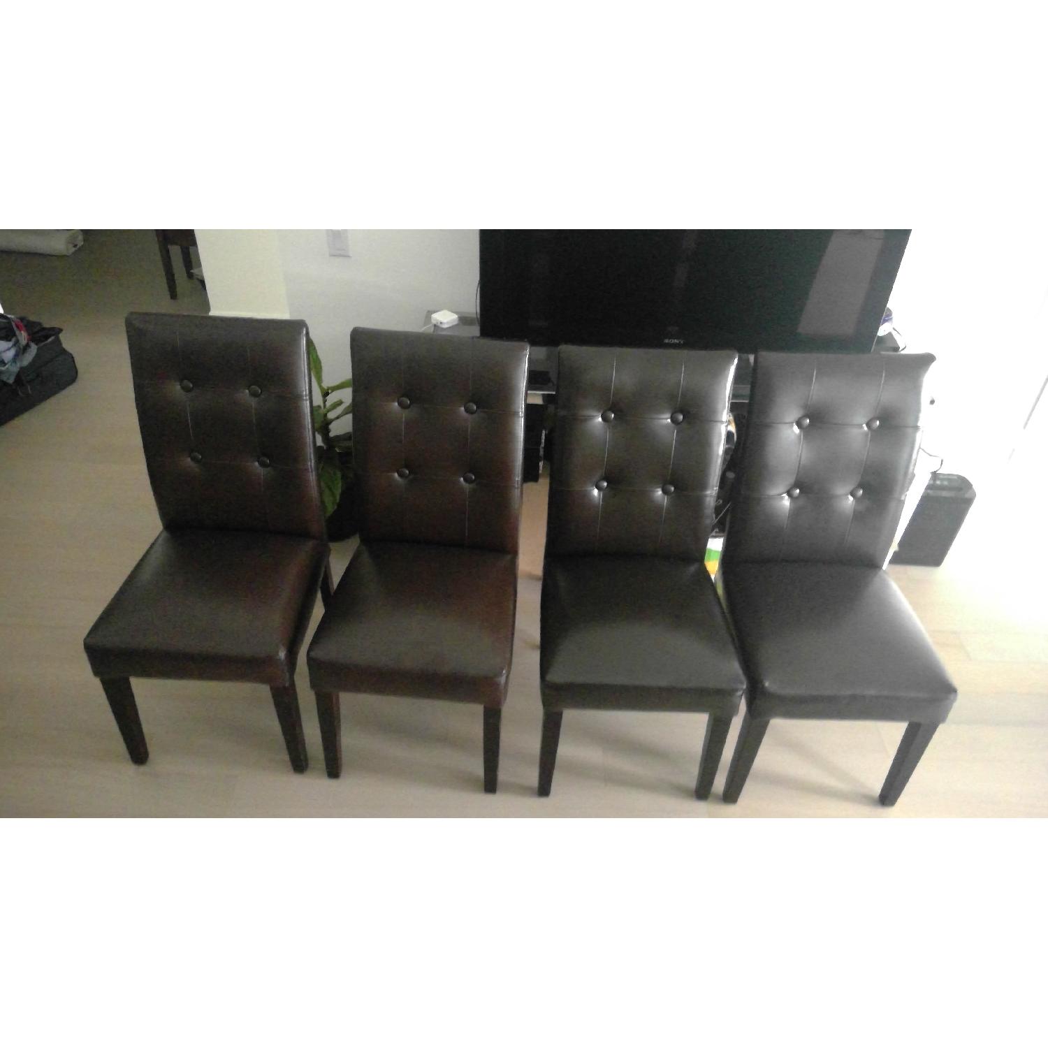 Pier 1 Round Dining Table w/ 4 Dining Chairs - image-9