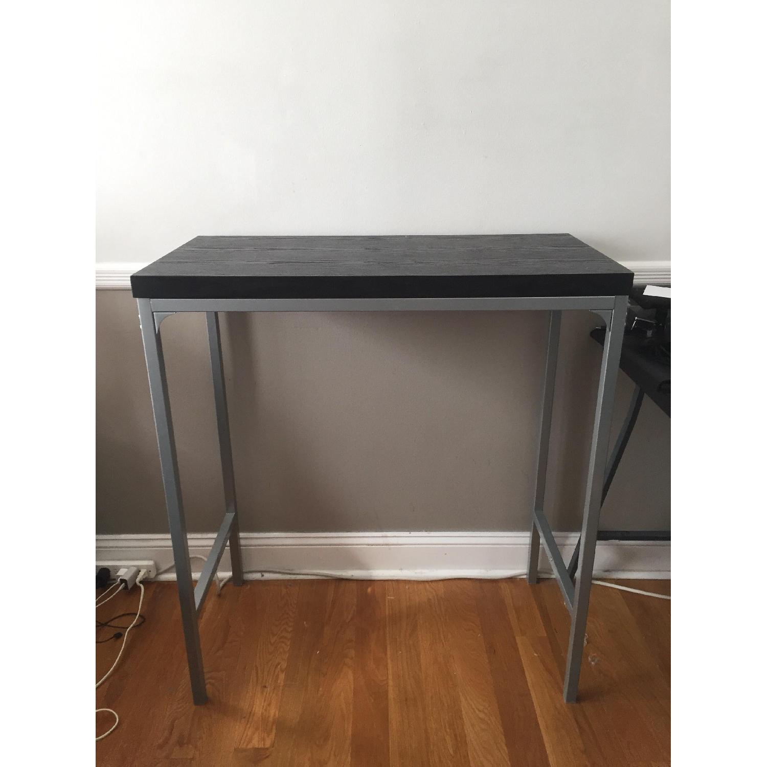 Modern Black Wood Standing Desk - image-1