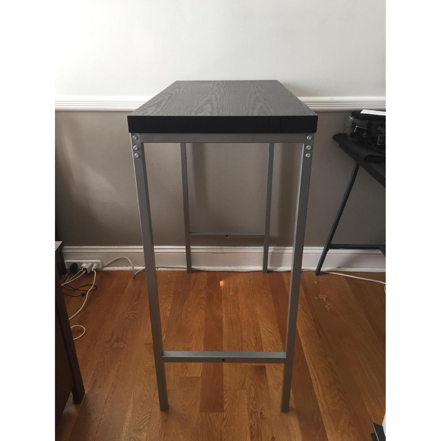 Modern Black Wood Standing Desk - image-2