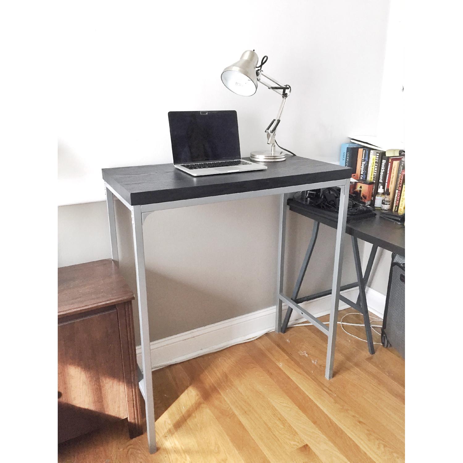 Modern Black Wood Standing Desk - image-3