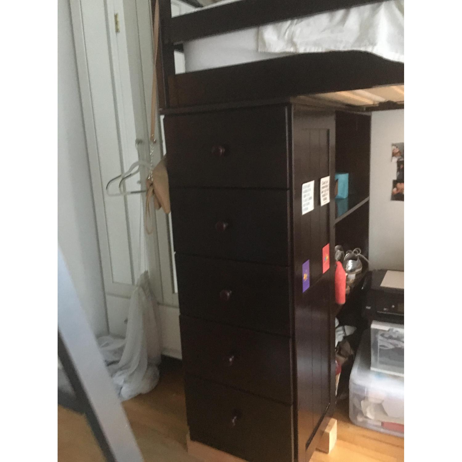 Canwood Mountaineer Espresso Twin Loft Bed w/ Storage Tower  - image-1