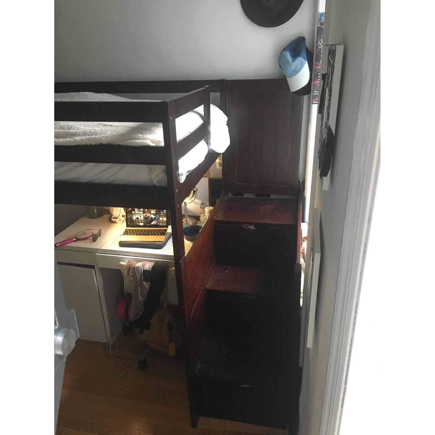 Canwood Mountaineer Espresso Twin Loft Bed w/ Storage Tower  - image-4