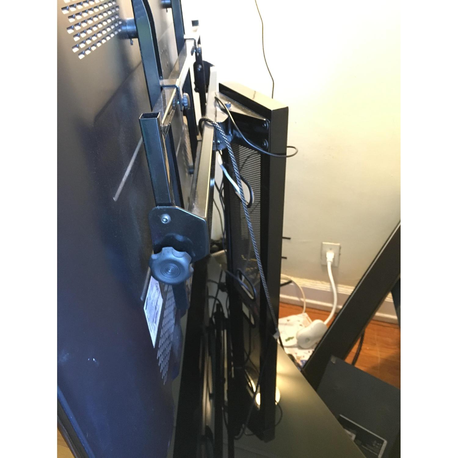 Avista Numina Flat Panel TV Console w/ Glass Shelves in Blac - image-3