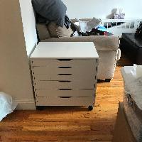 Ikea Alex Storage Drawers Unit On Casters Aptdeco