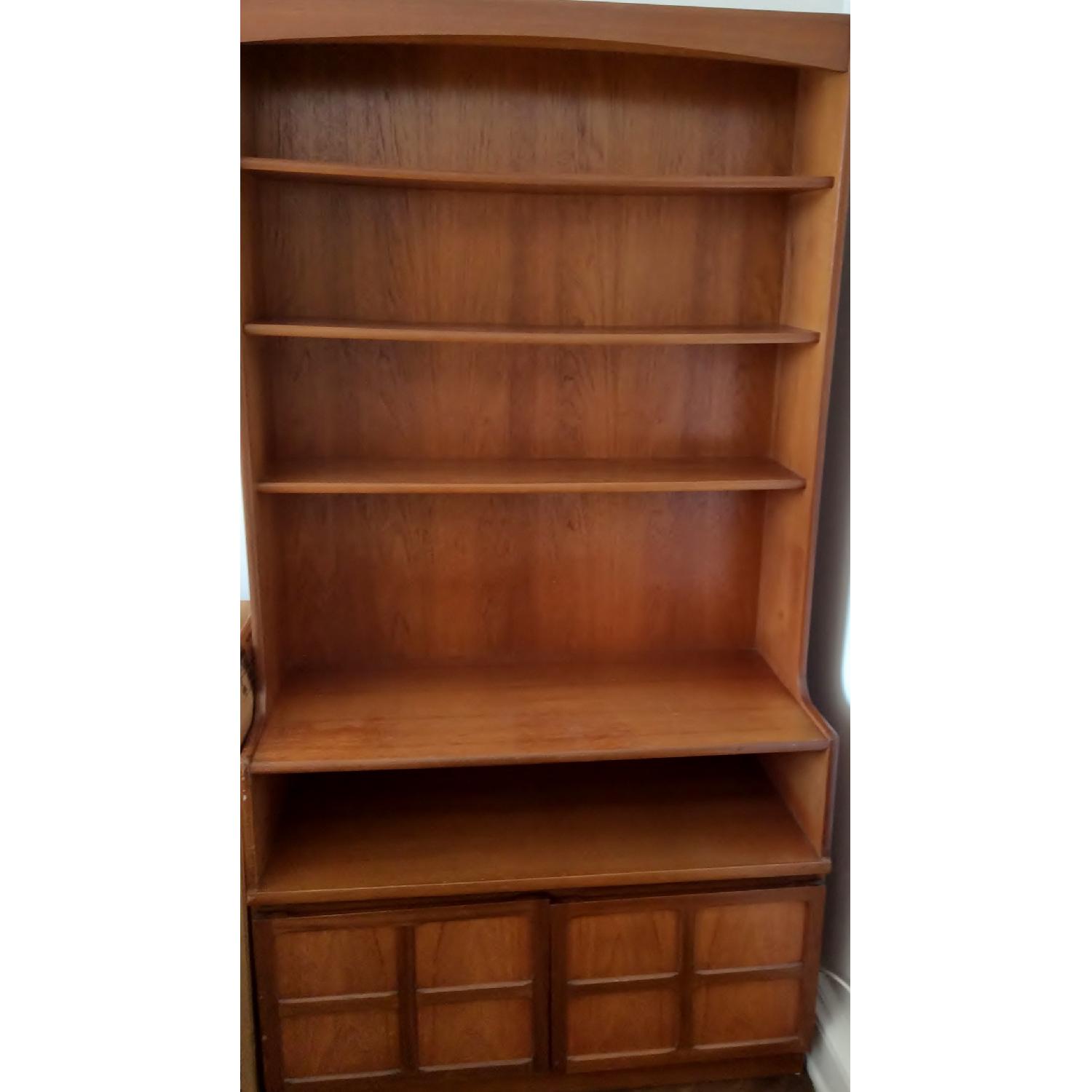 Danish Mid-Century Modern Solid Teak Bookcase - image-1