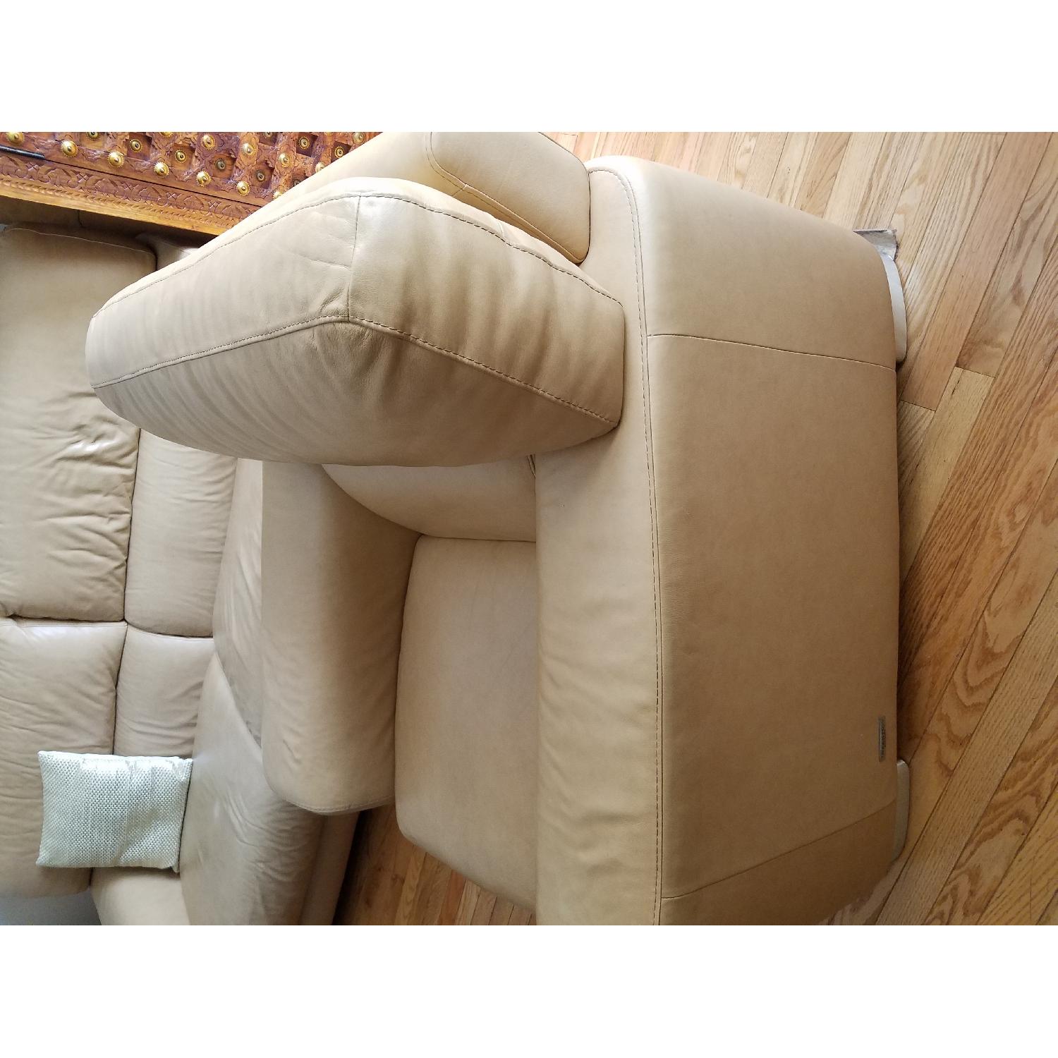 Incanto Italian Made Leather Sofa + 2 Chairs - image-3