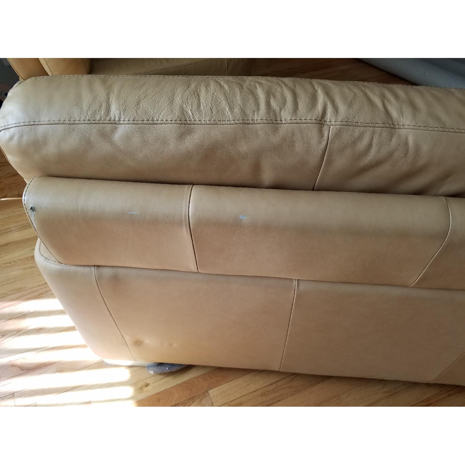 Incanto Italian Made Leather Sofa + 2 Chairs - image-7