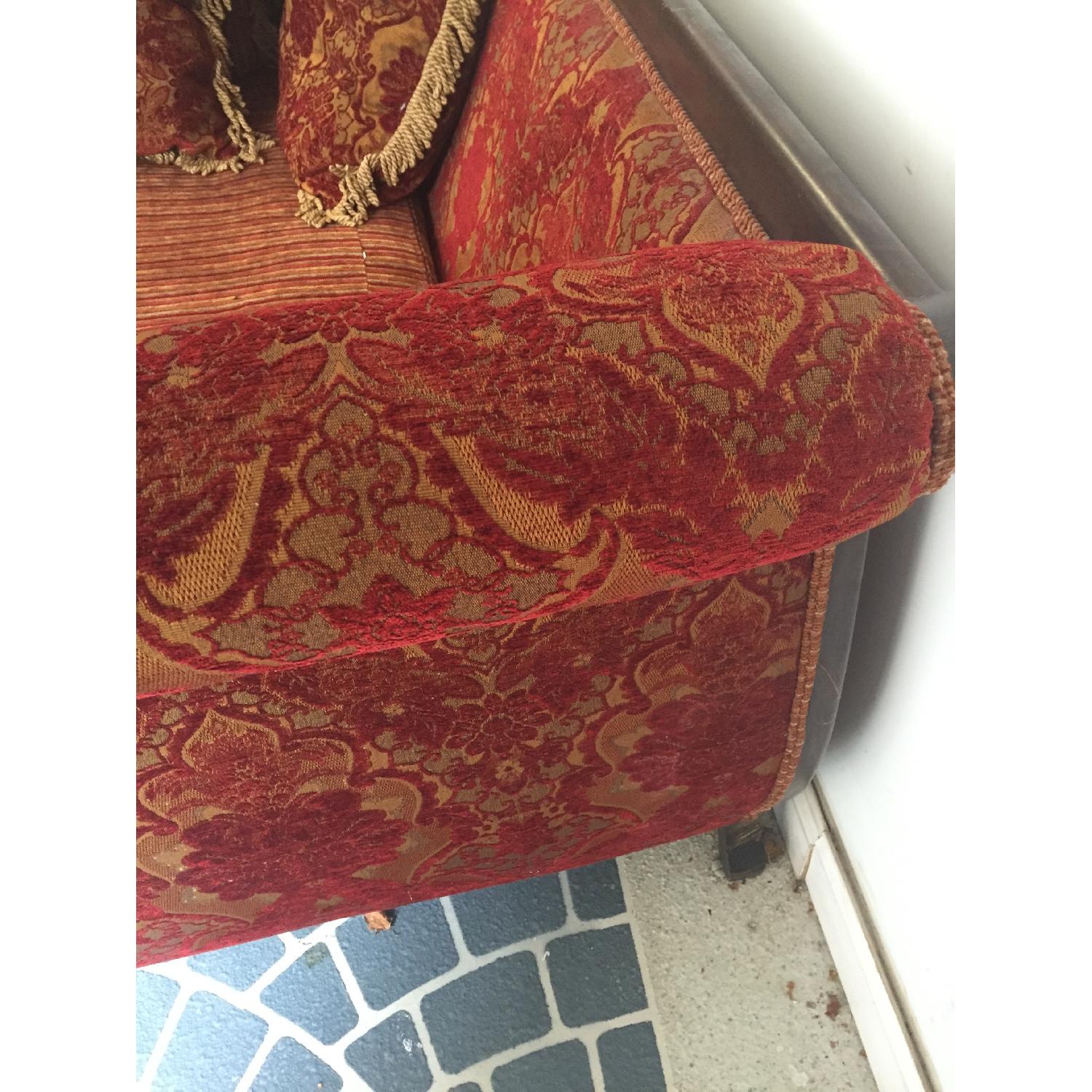 Antique Style Red Sofa - image-2