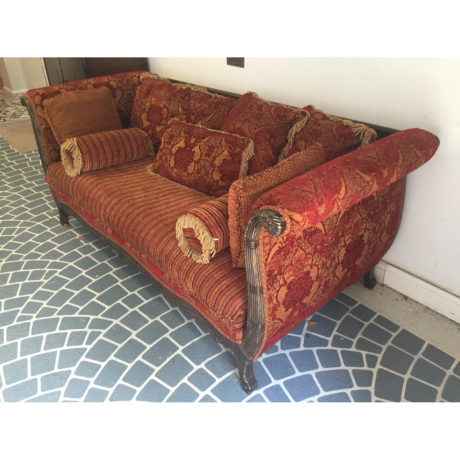Antique Style Red Sofa - image-3