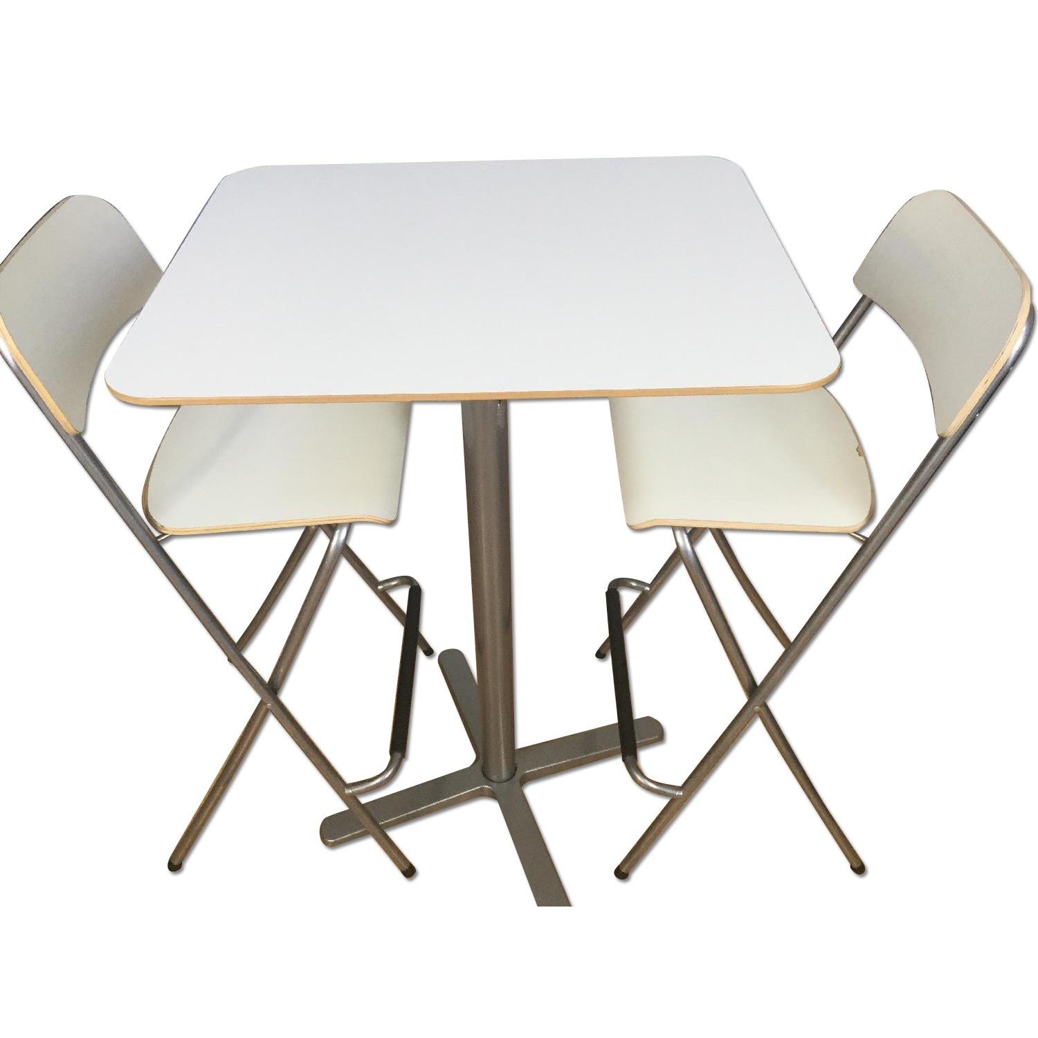 Ikea Billsta Bar Table w/ 2 Barstools AptDeco