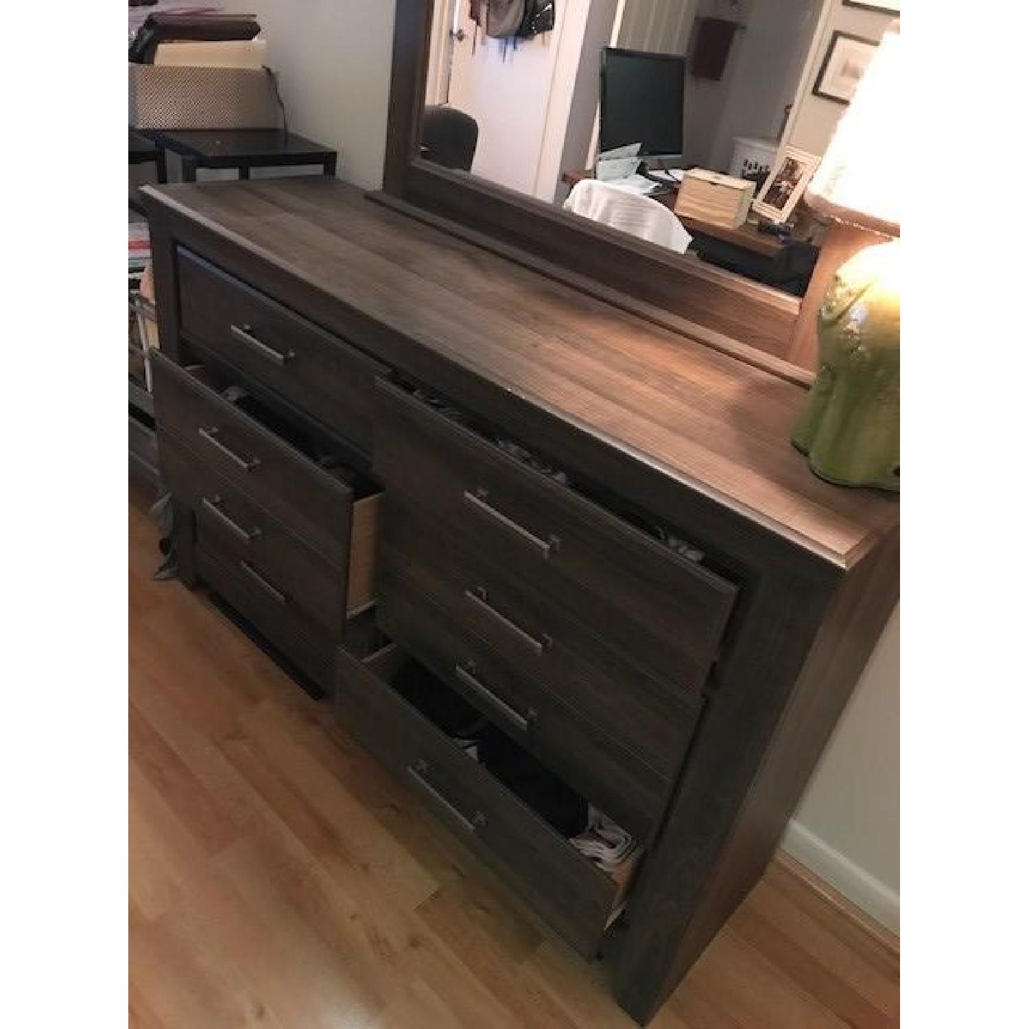 Ashely's Juraro 6 Drawer Dresser w/ Mirror - image-4