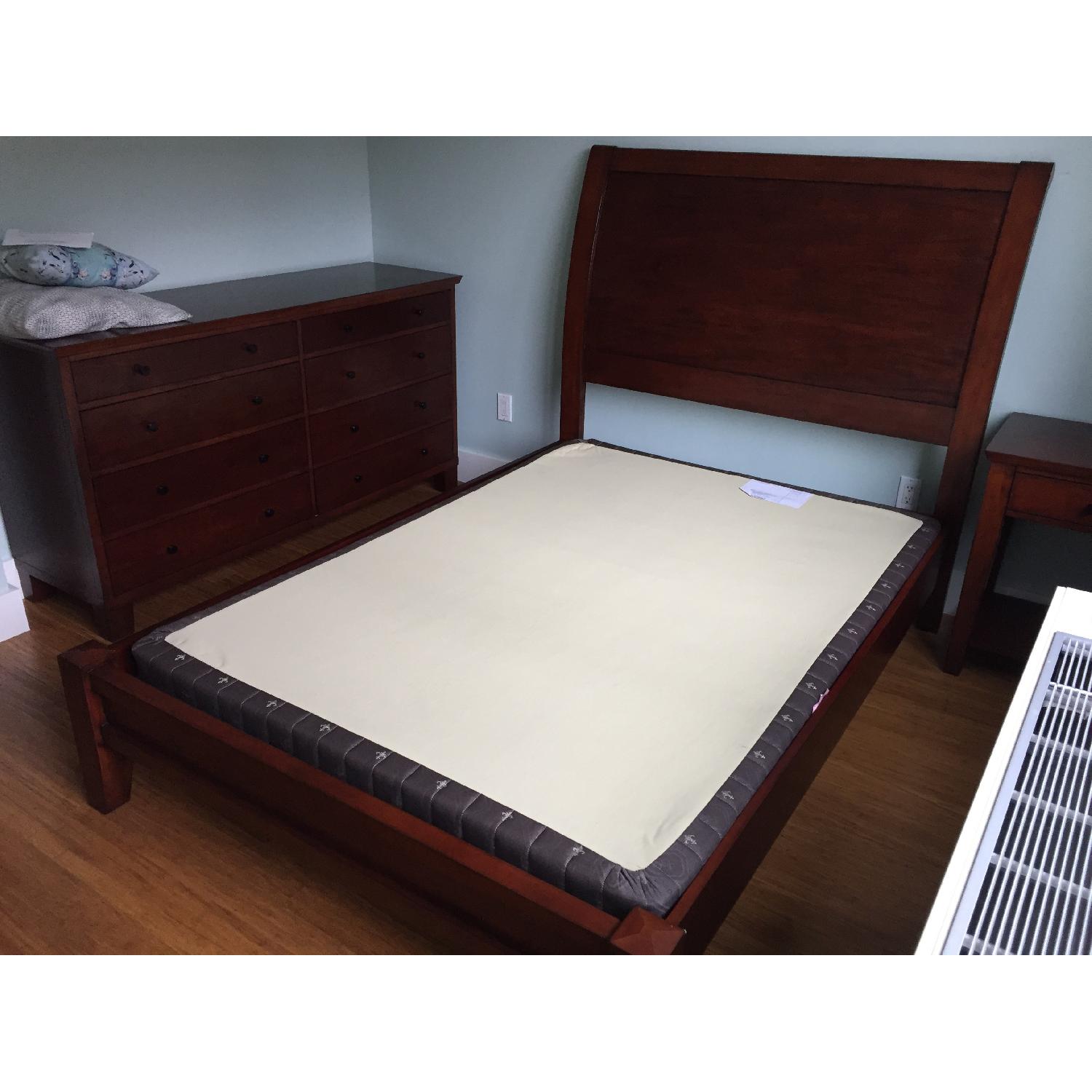 Pottery Barn Valencia II Sleigh Full Size Bed Frame - image-1