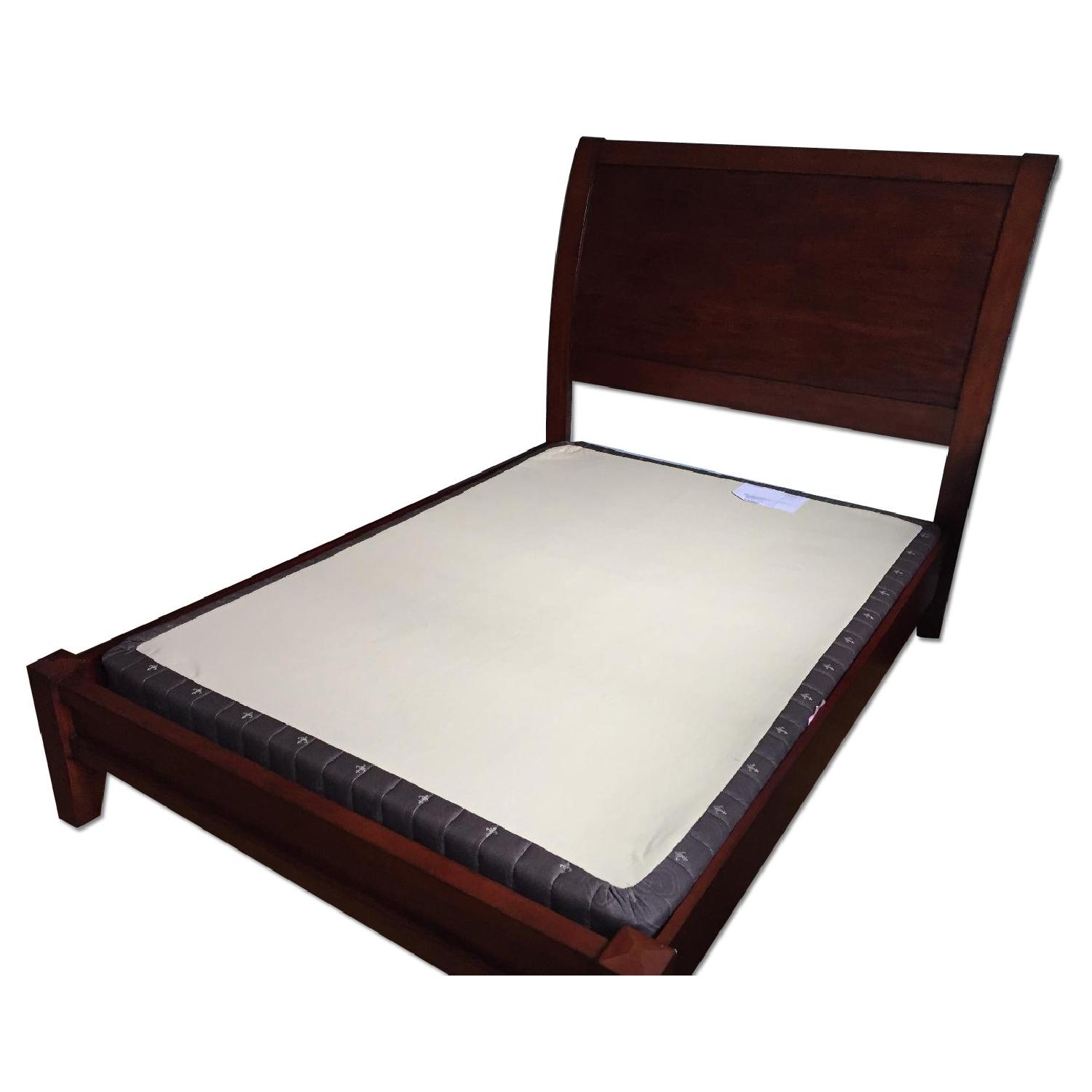 Pottery Barn Valencia II Sleigh Full Size Bed Frame - image-0