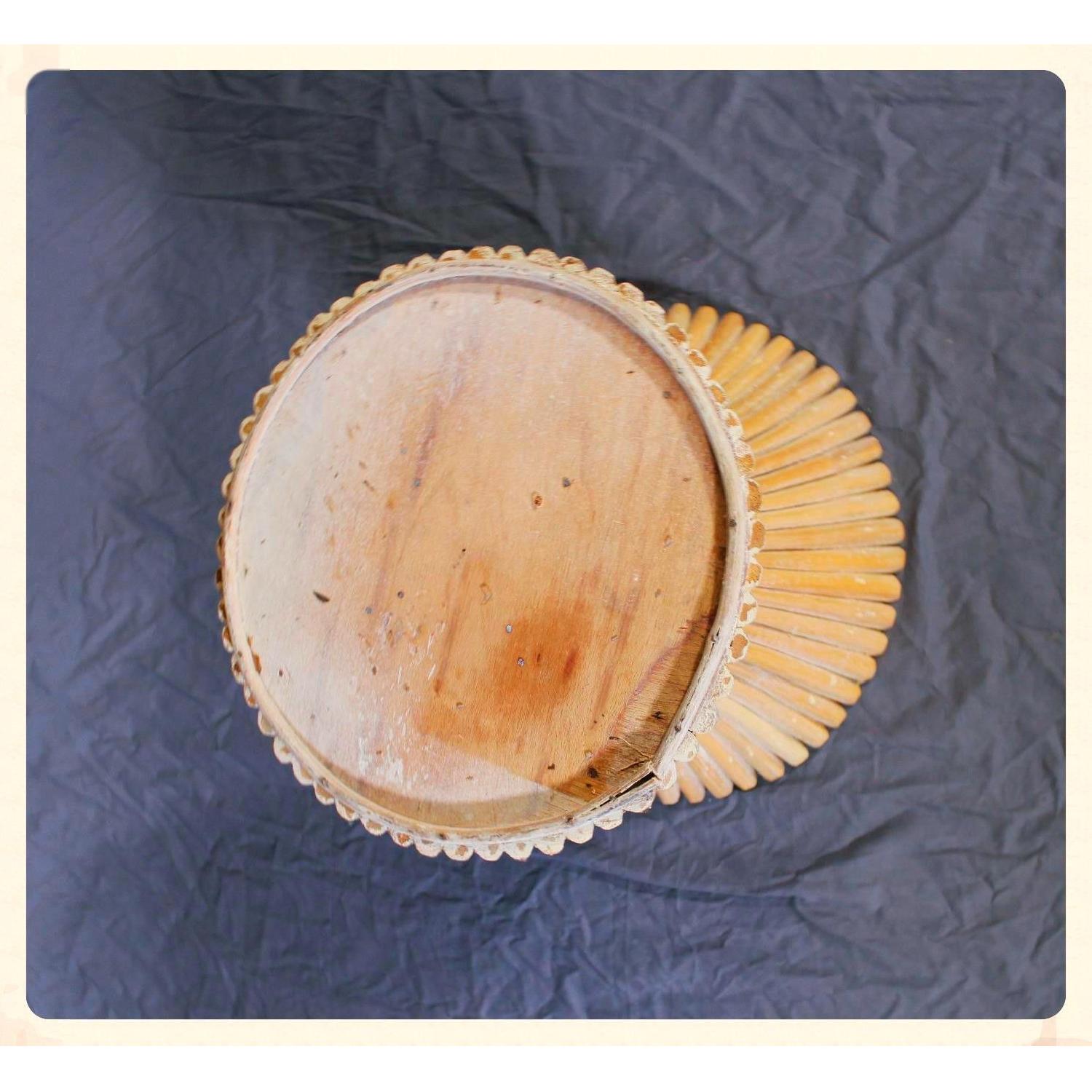 McGuire Glass Top Octagonal Coffee Table - image-7