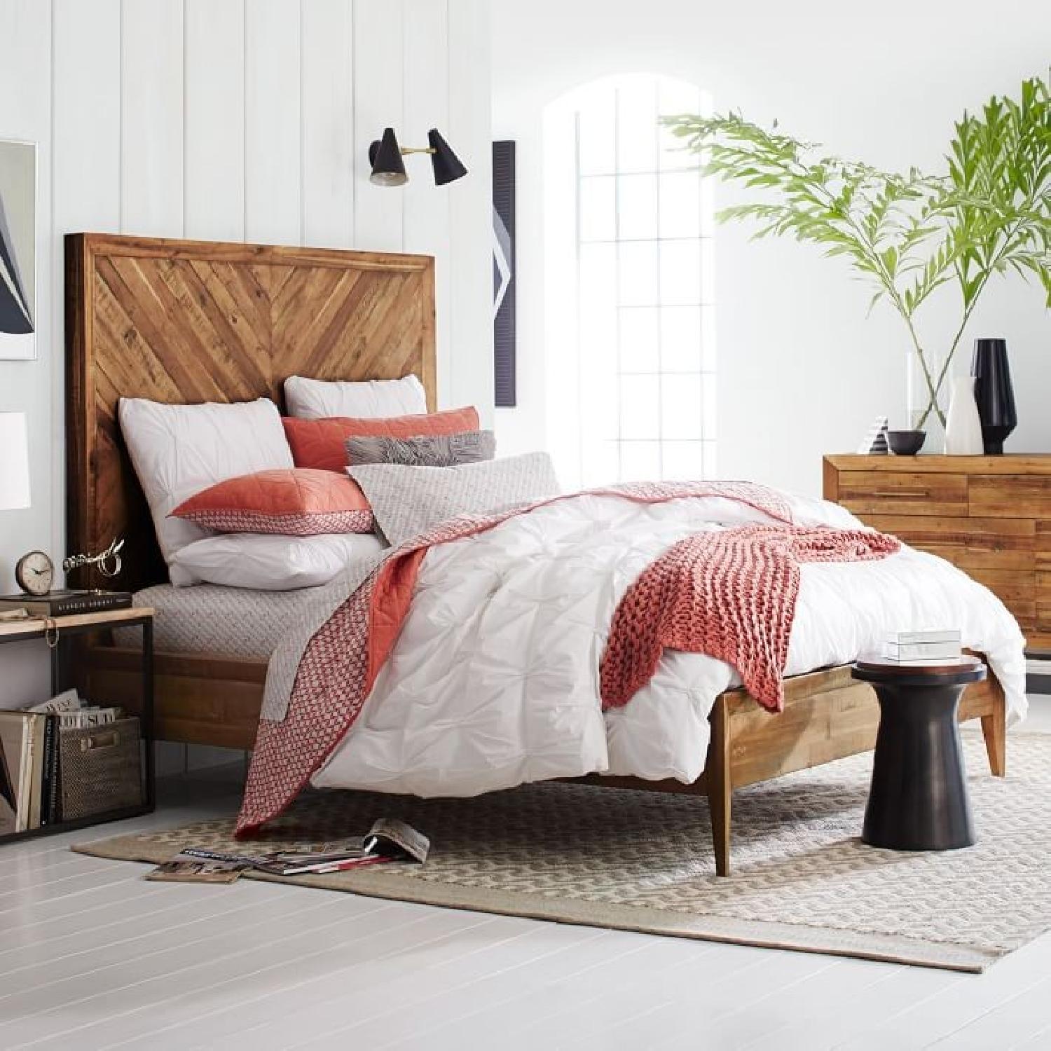 West Elm Reclaimed Wood Queen Bed Frame - image-5