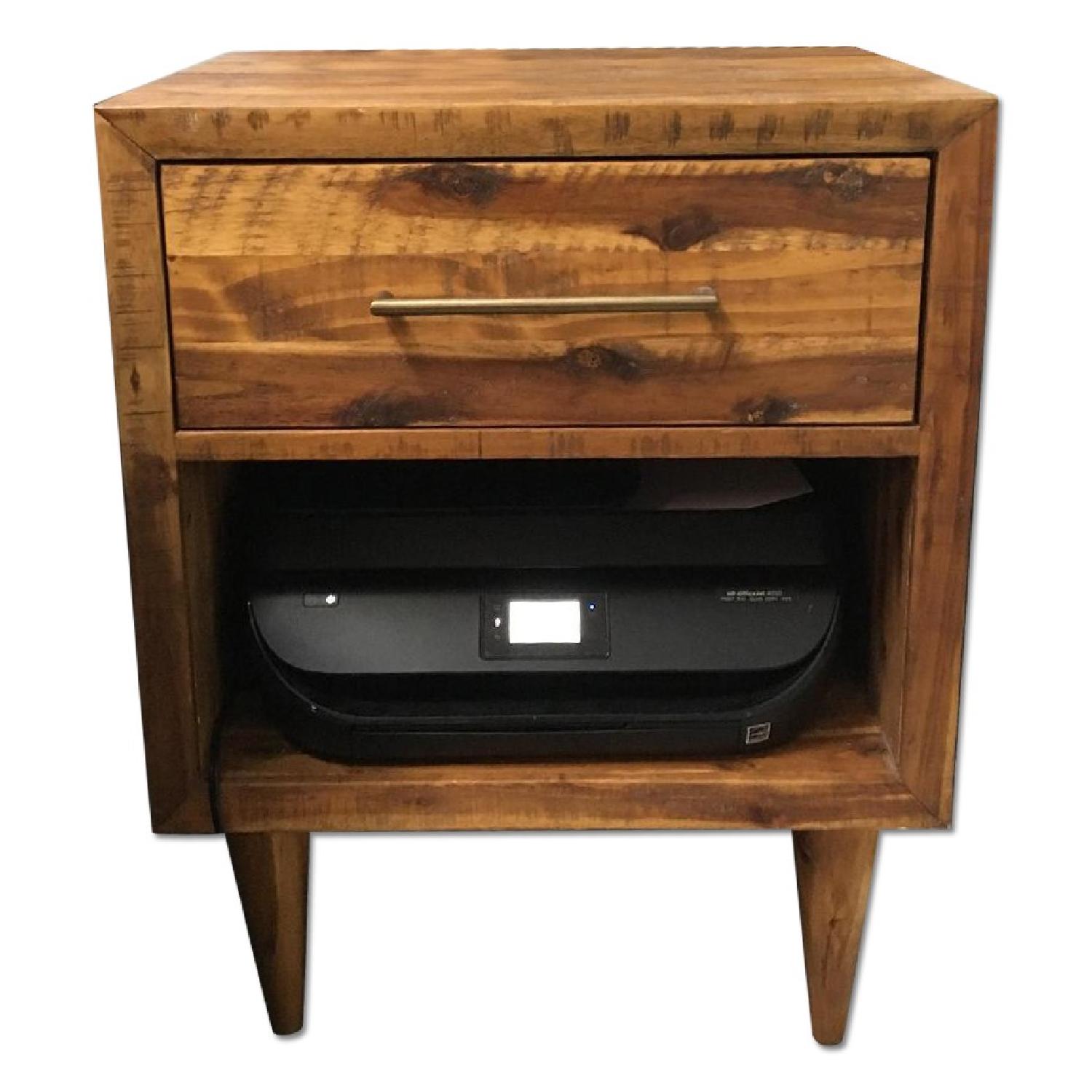 West Elm Alexa Reclaimed Wood Nightstand - image-0
