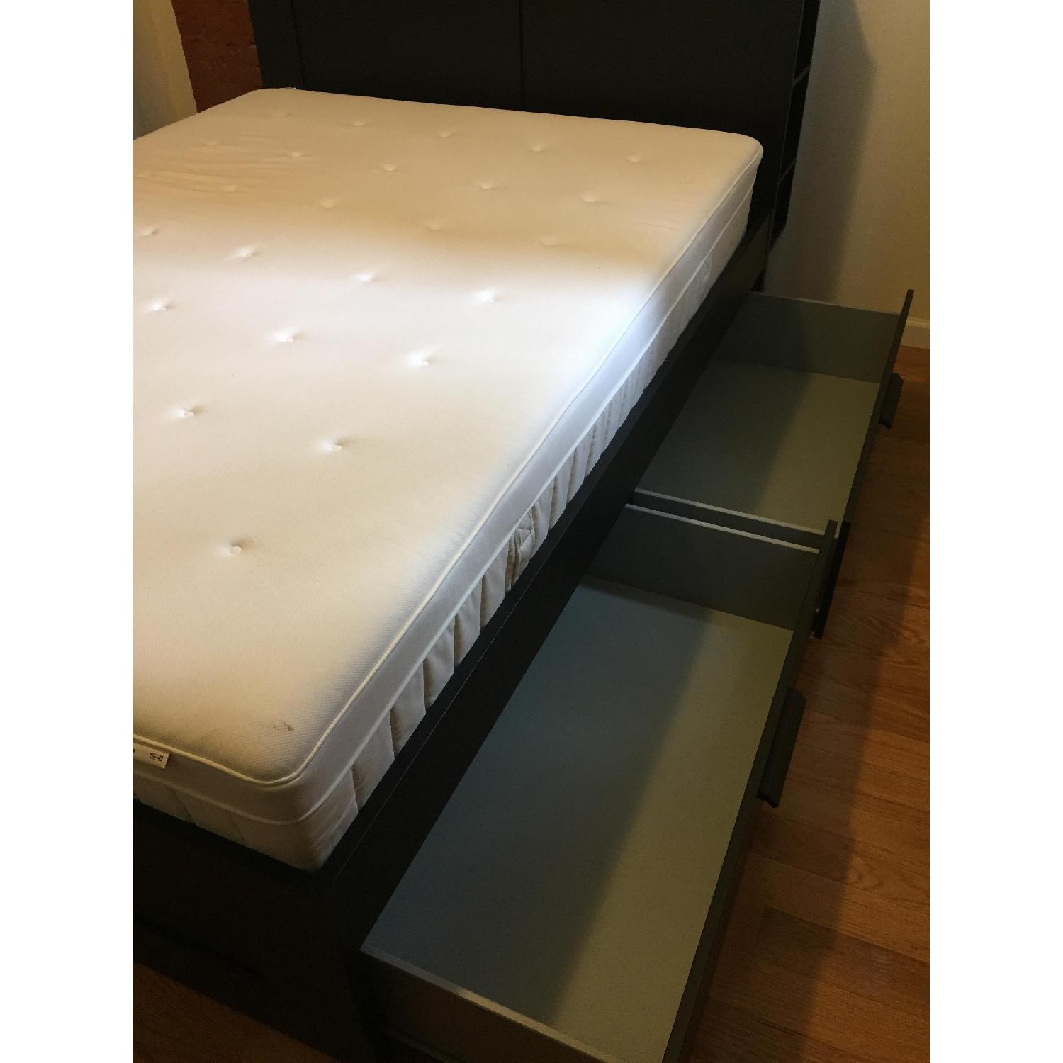 Ikea Brimnes Queen Bed Frame w/ Headboard - image-2