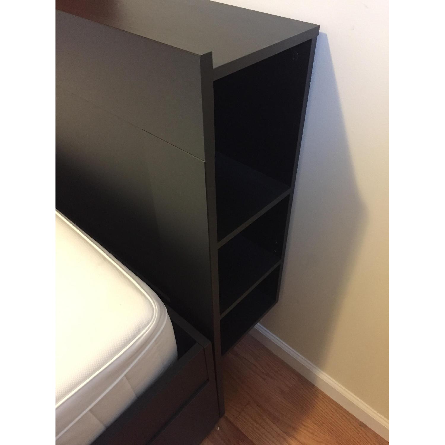 Ikea Brimnes Queen Bed Frame w/ Headboard AptDeco