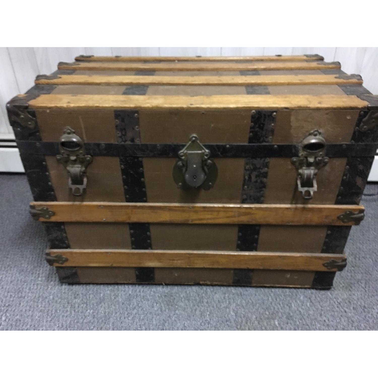 Circa 1920's Italian Steamer Trunk - image-1