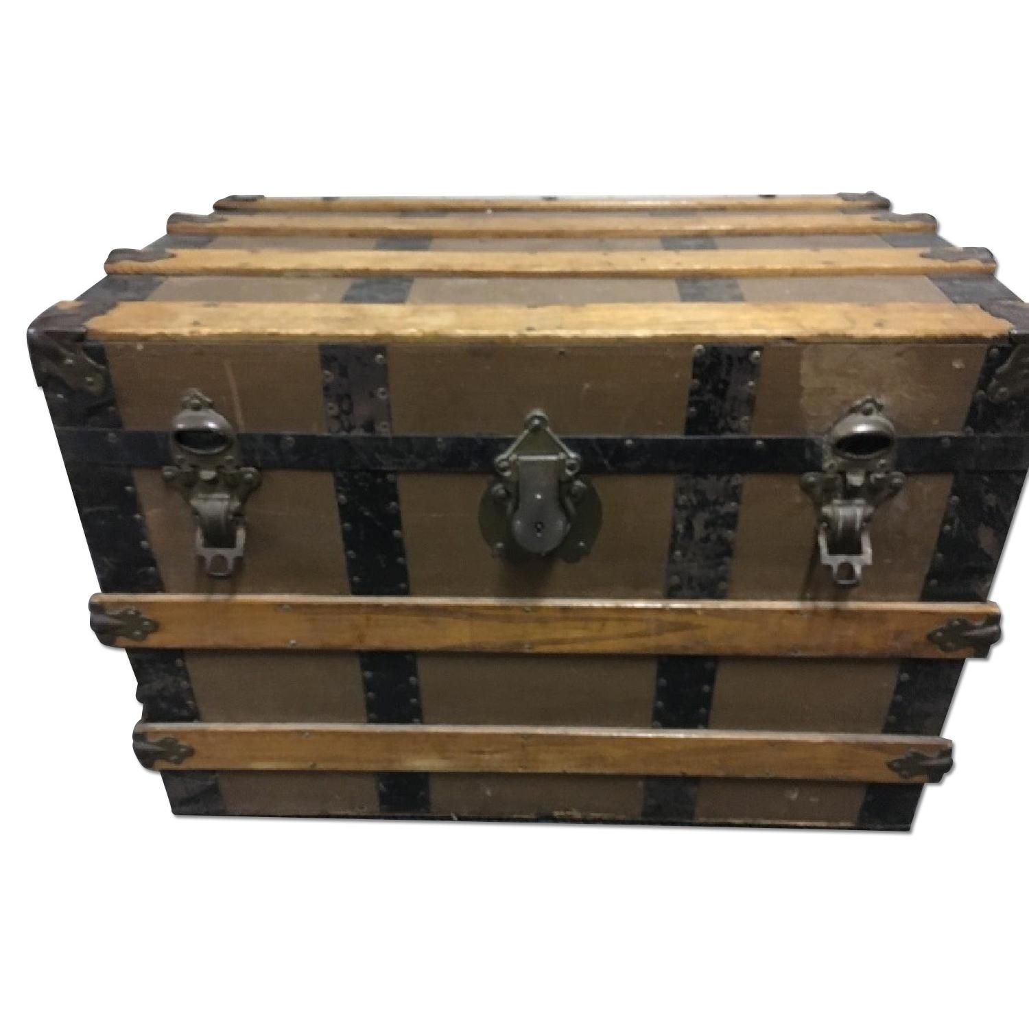 Circa 1920's Italian Steamer Trunk - image-0