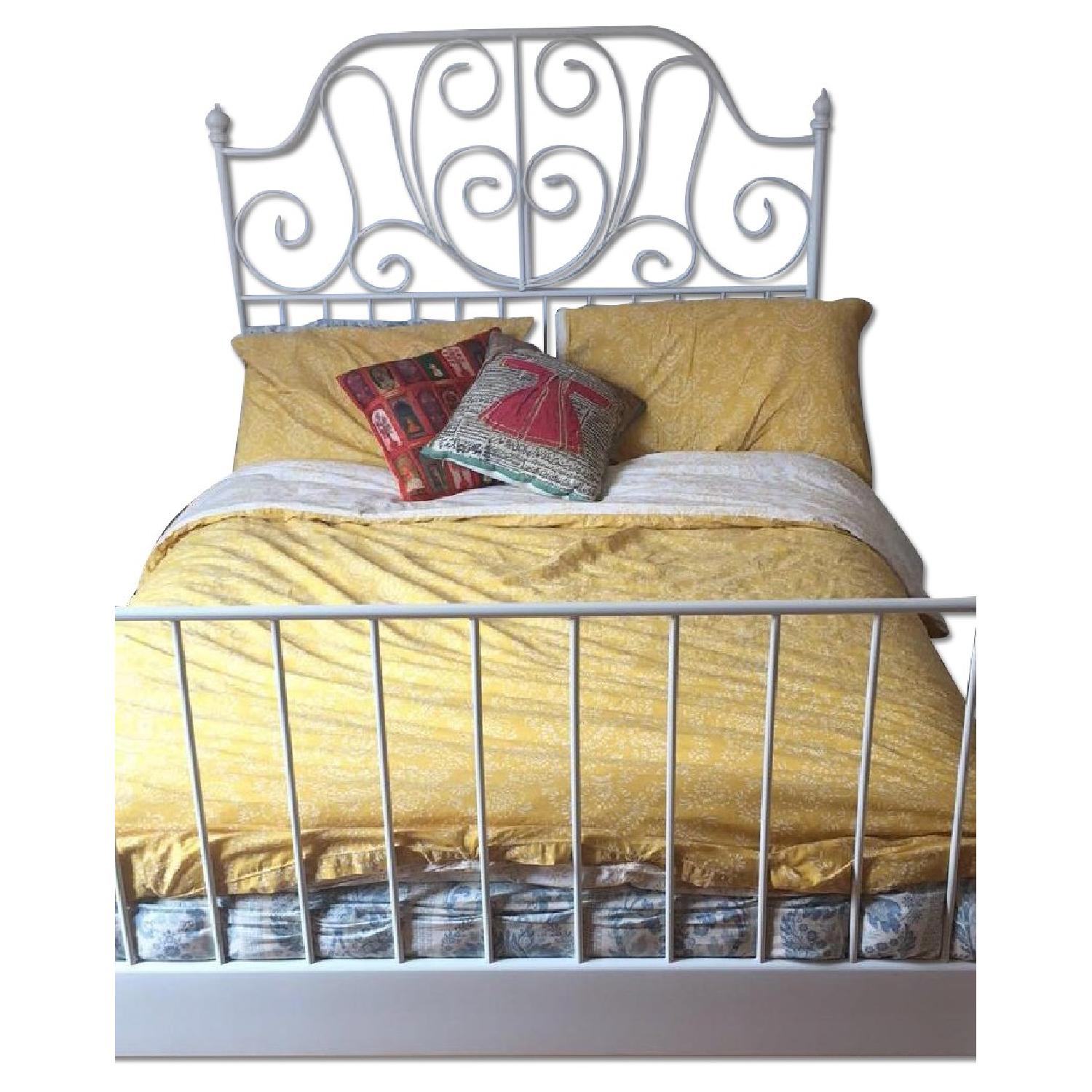 Ikea Leirvik Full Size Metal Bed Frame AptDeco