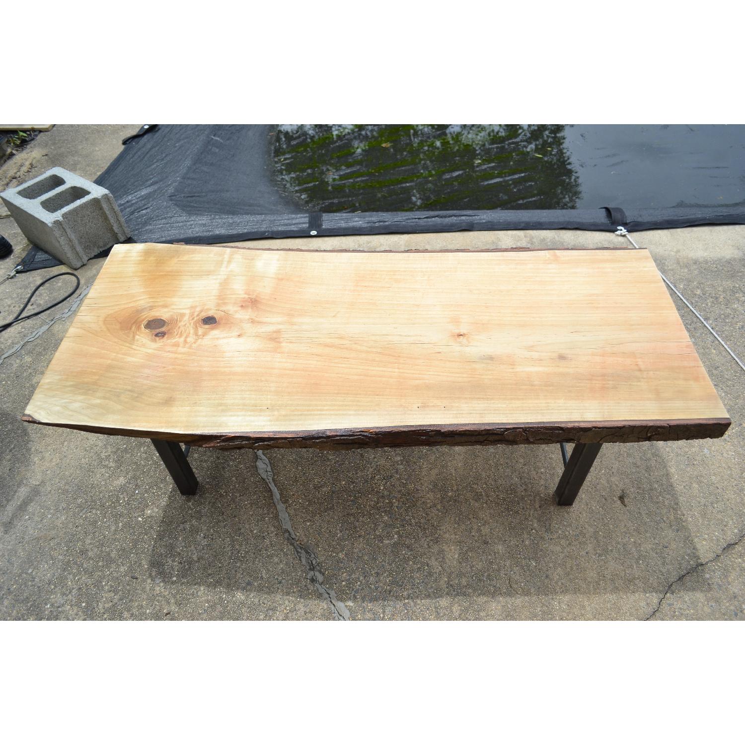 Rustic Live Edge Coffee Table - image-1