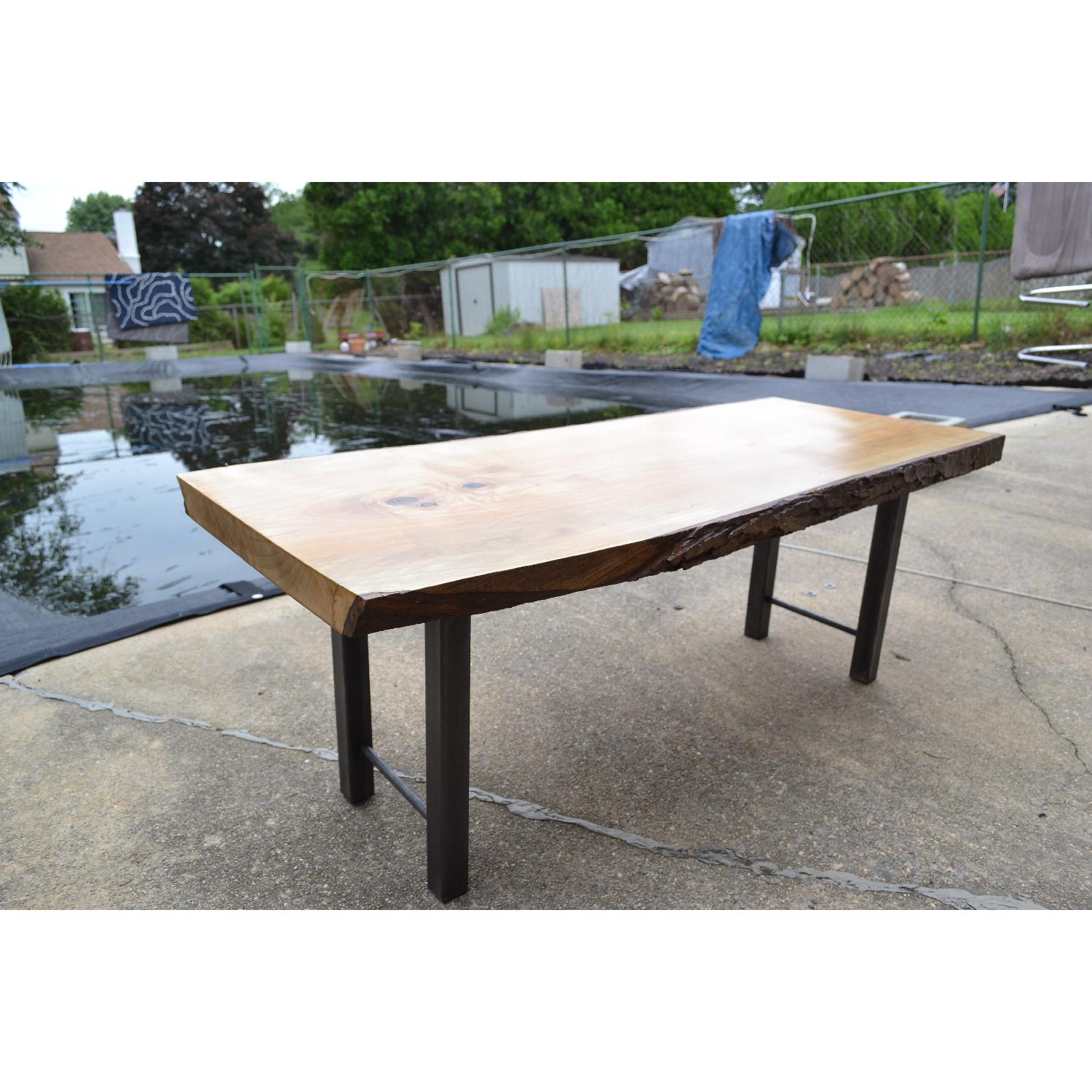 Rustic Live Edge Coffee Table - image-2