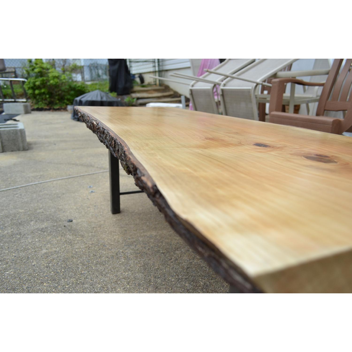 Rustic Live Edge Coffee Table - image-3