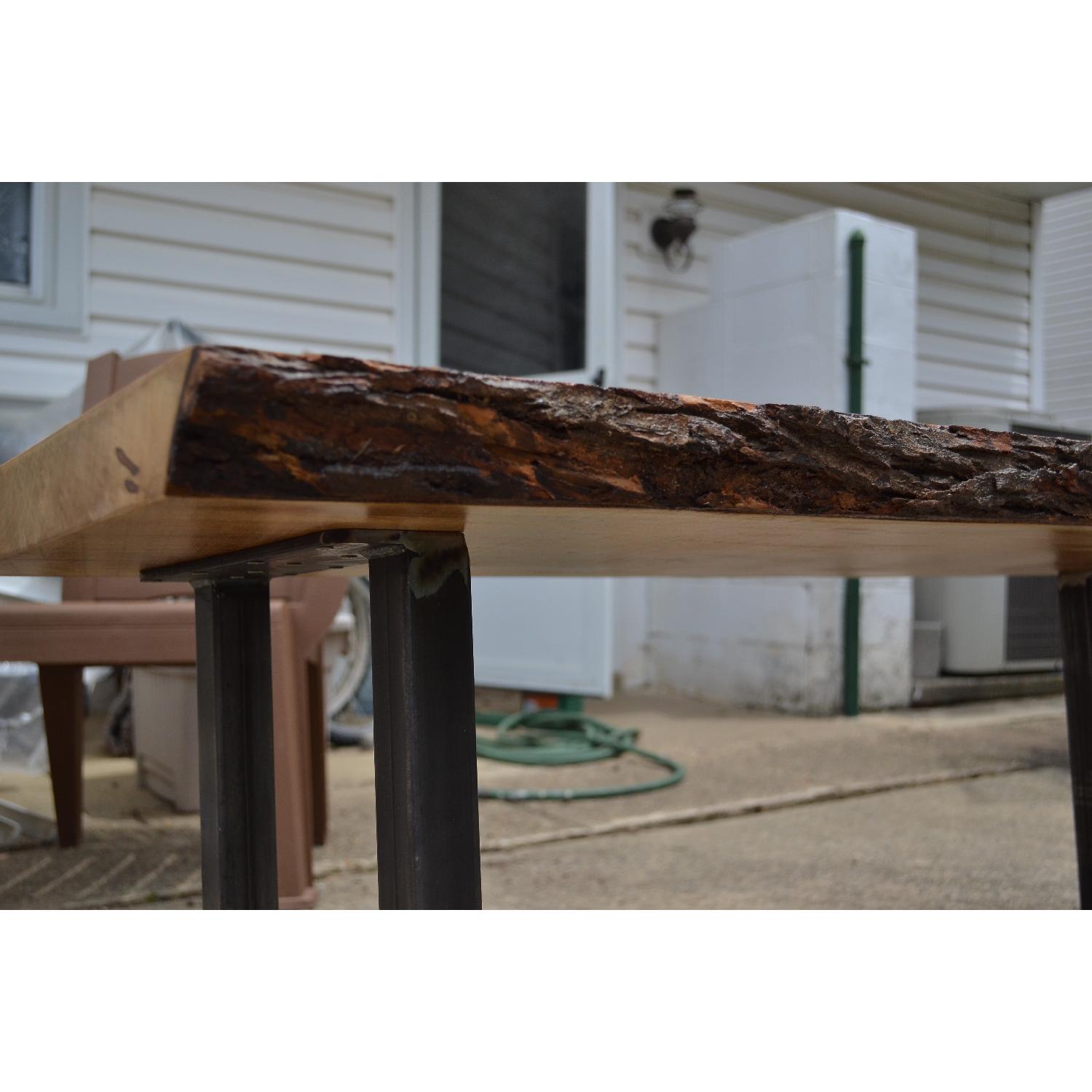 Rustic Live Edge Coffee Table - image-6