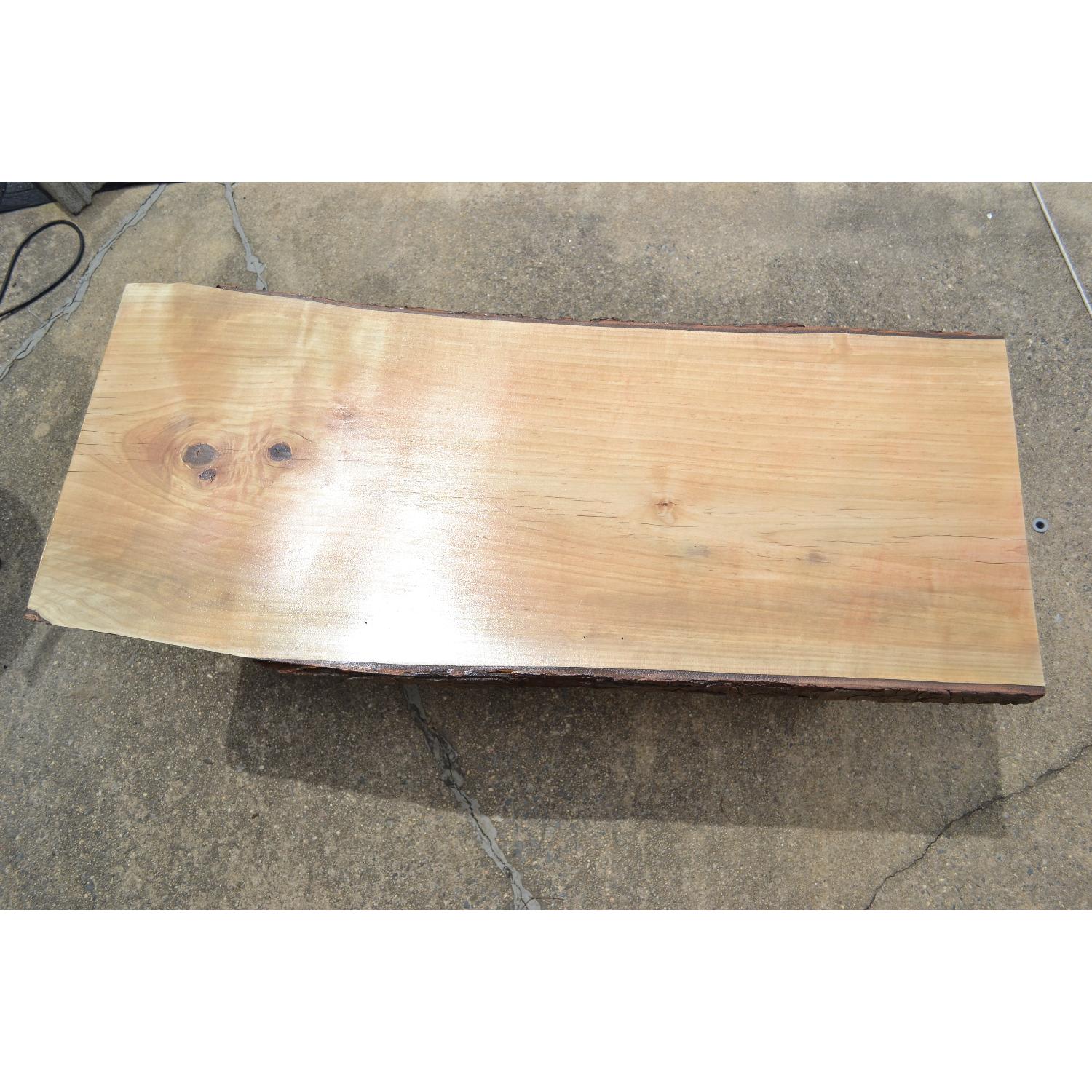 Rustic Live Edge Coffee Table - image-7