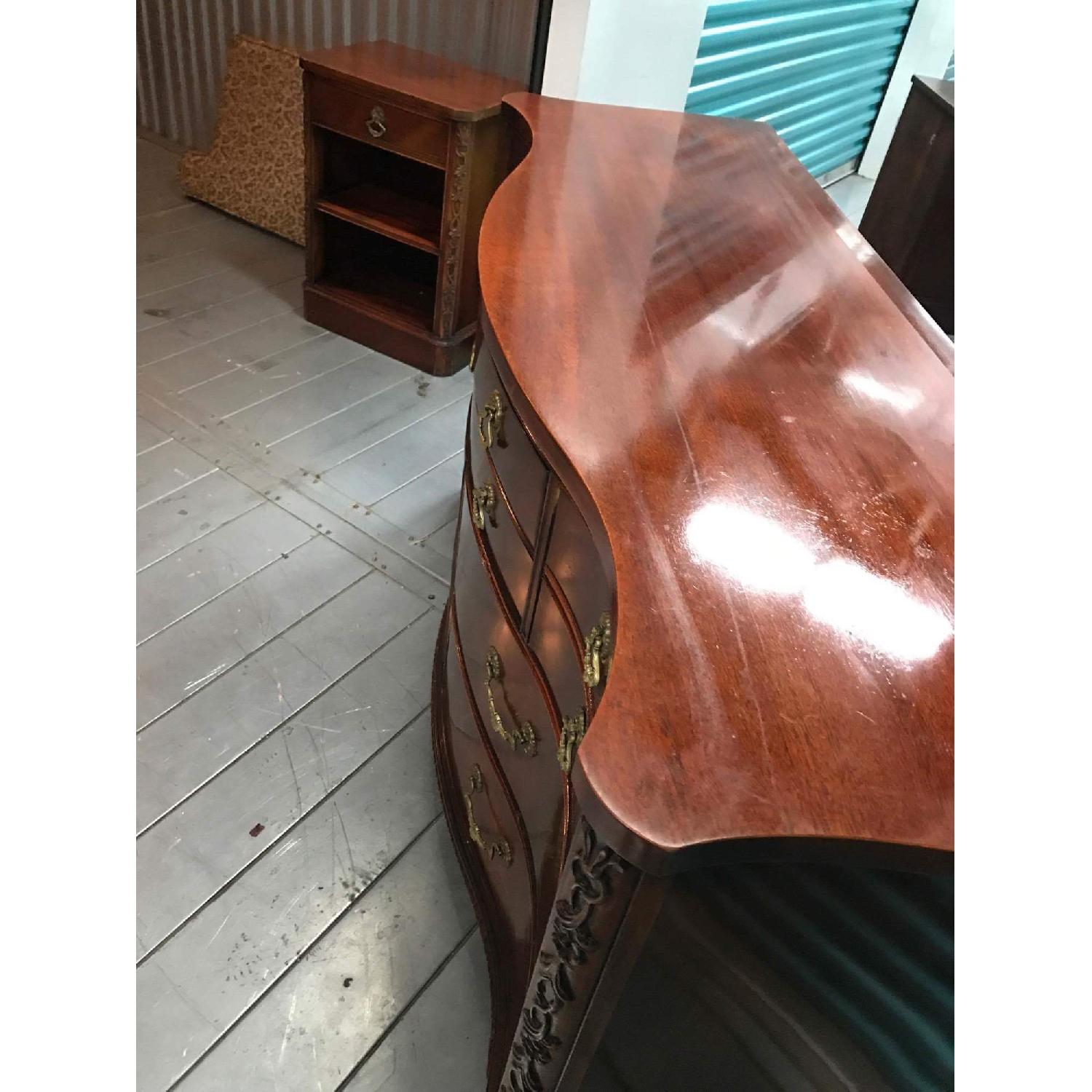 Antique 1930s Century Furniture 6 Piece Mahogany Bedroom Set - image-9