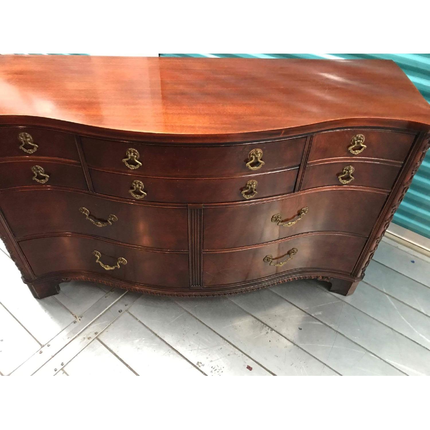 Antique 1930s Century Furniture 6 Piece Mahogany Bedroom Set - image-14