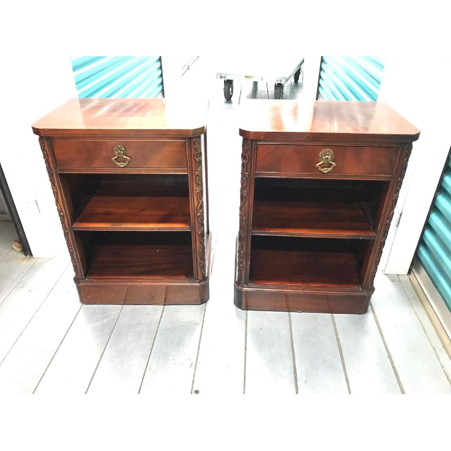 Antique 1930s Century Furniture 6 Piece Mahogany Bedroom Set - image-23