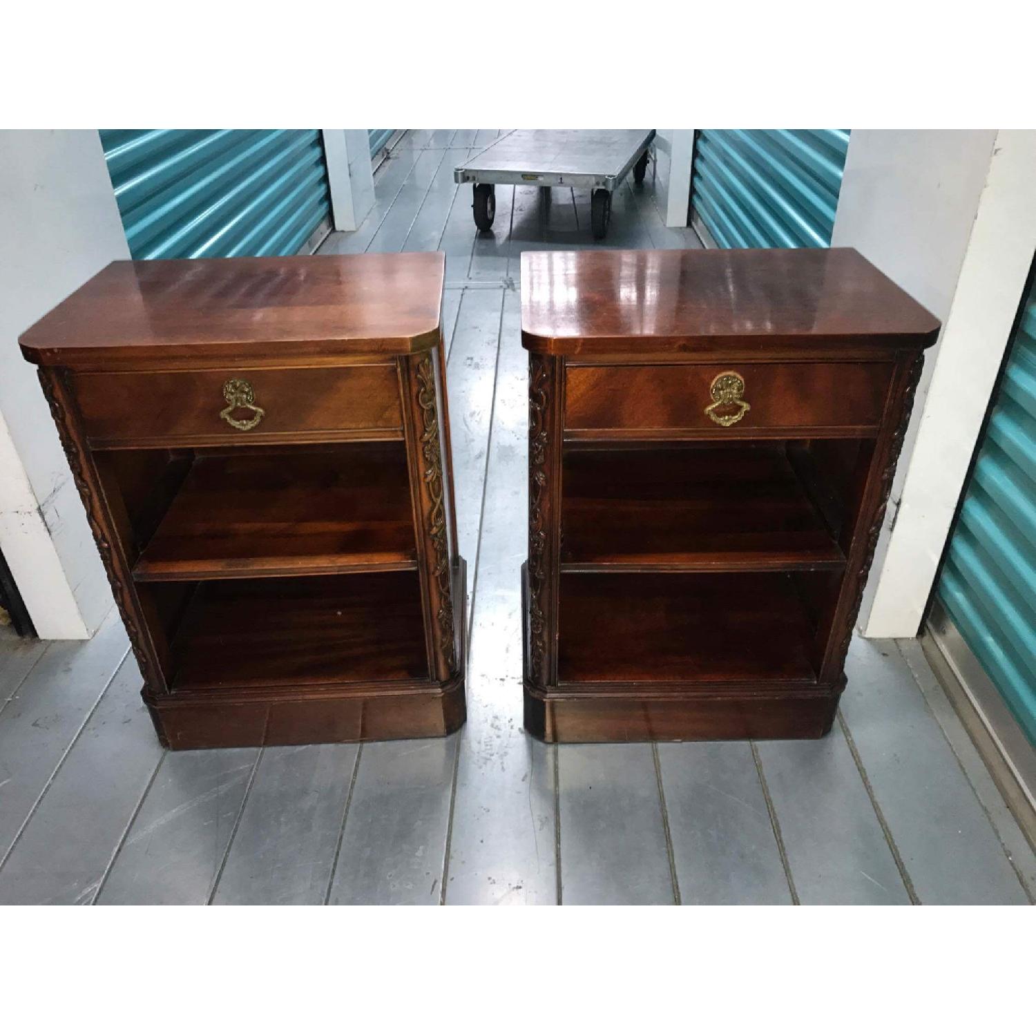 Antique 1930s Century Furniture 6 Piece Mahogany Bedroom Set - image-25