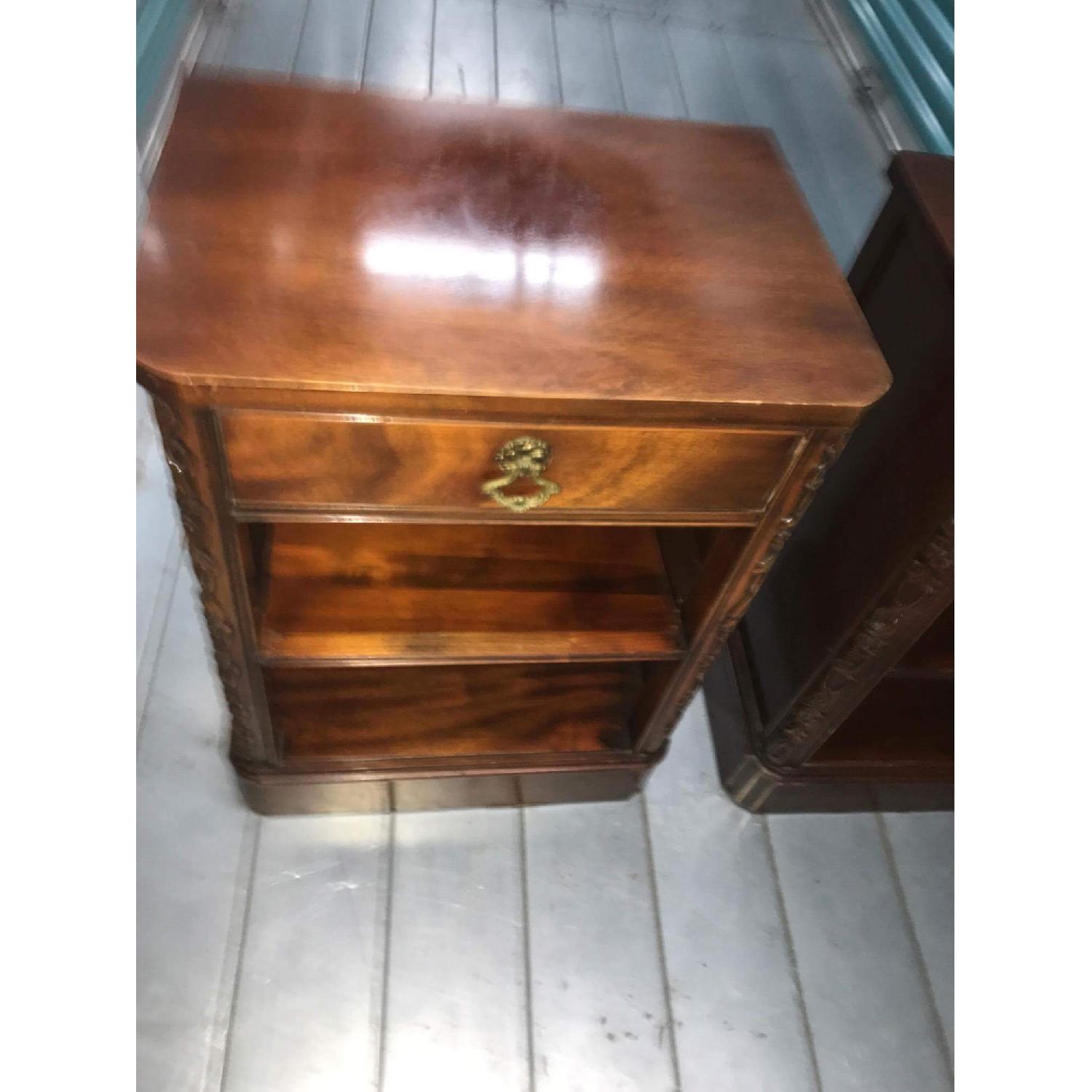 Antique 1930s Century Furniture 6 Piece Mahogany Bedroom Set - image-26