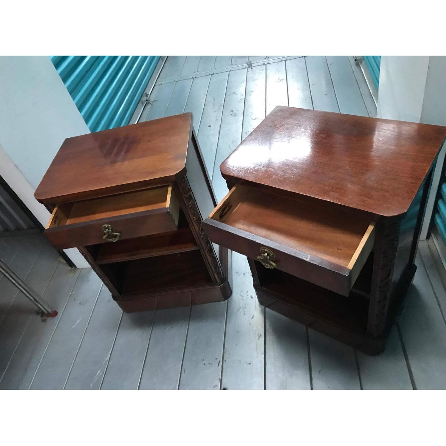 Antique 1930s Century Furniture 6 Piece Mahogany Bedroom Set - image-29