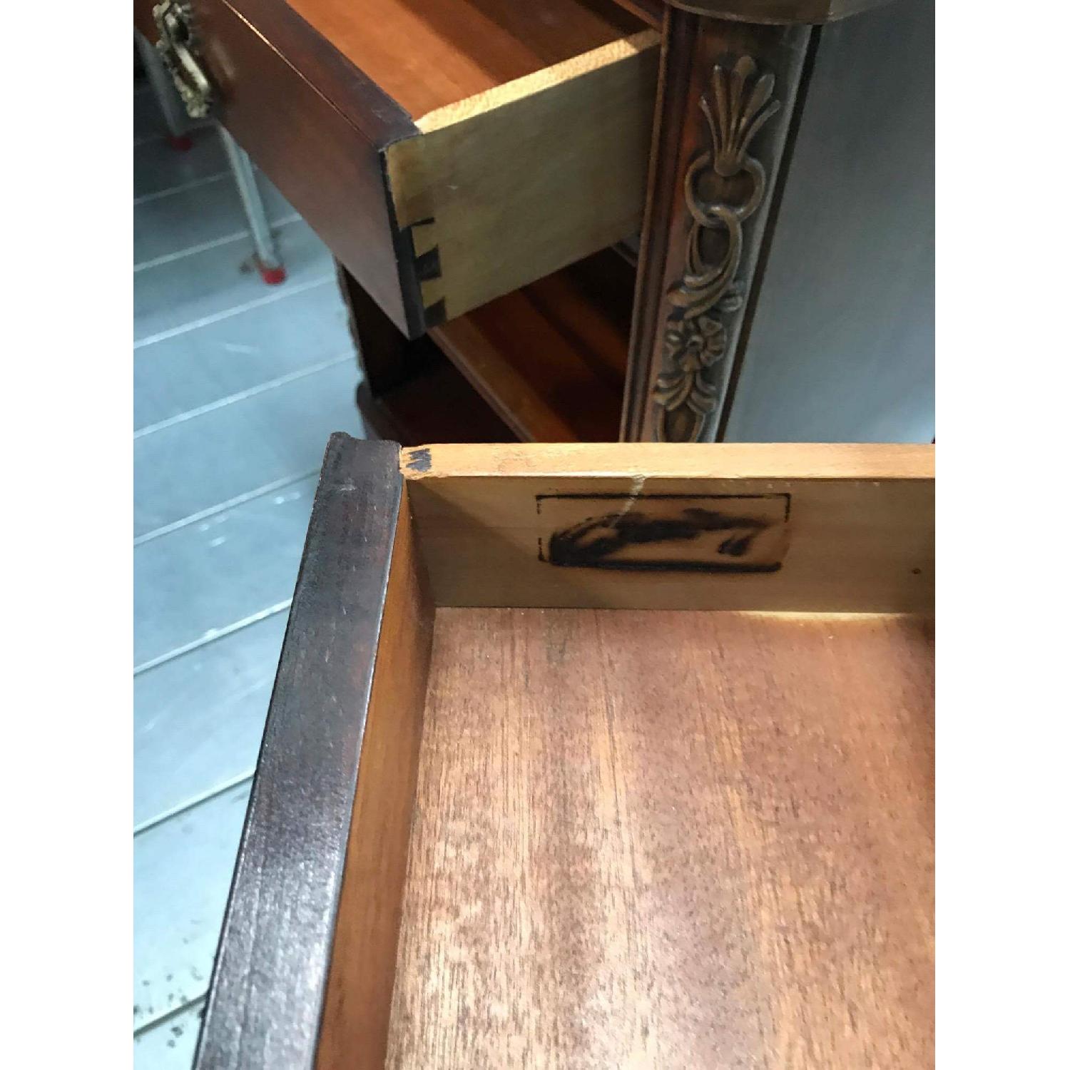 Antique 1930s Century Furniture 6 Piece Mahogany Bedroom Set - image-31