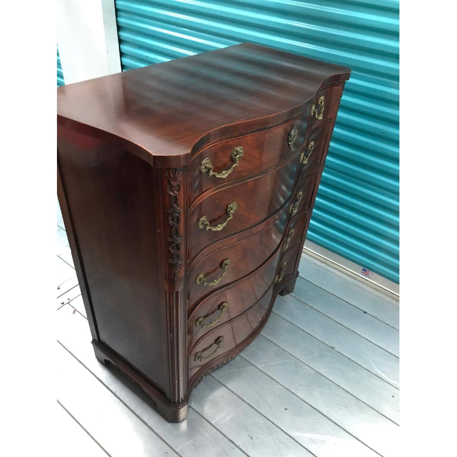 Antique 1930s Century Furniture 6 Piece Mahogany Bedroom Set - image-34