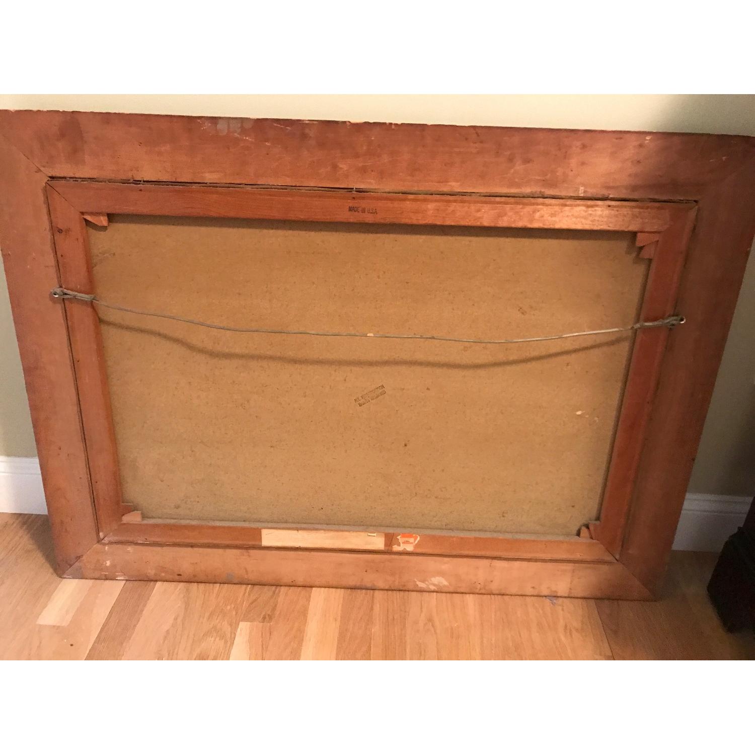 Antique Oil Painting On Canvas By Moretti - image-3