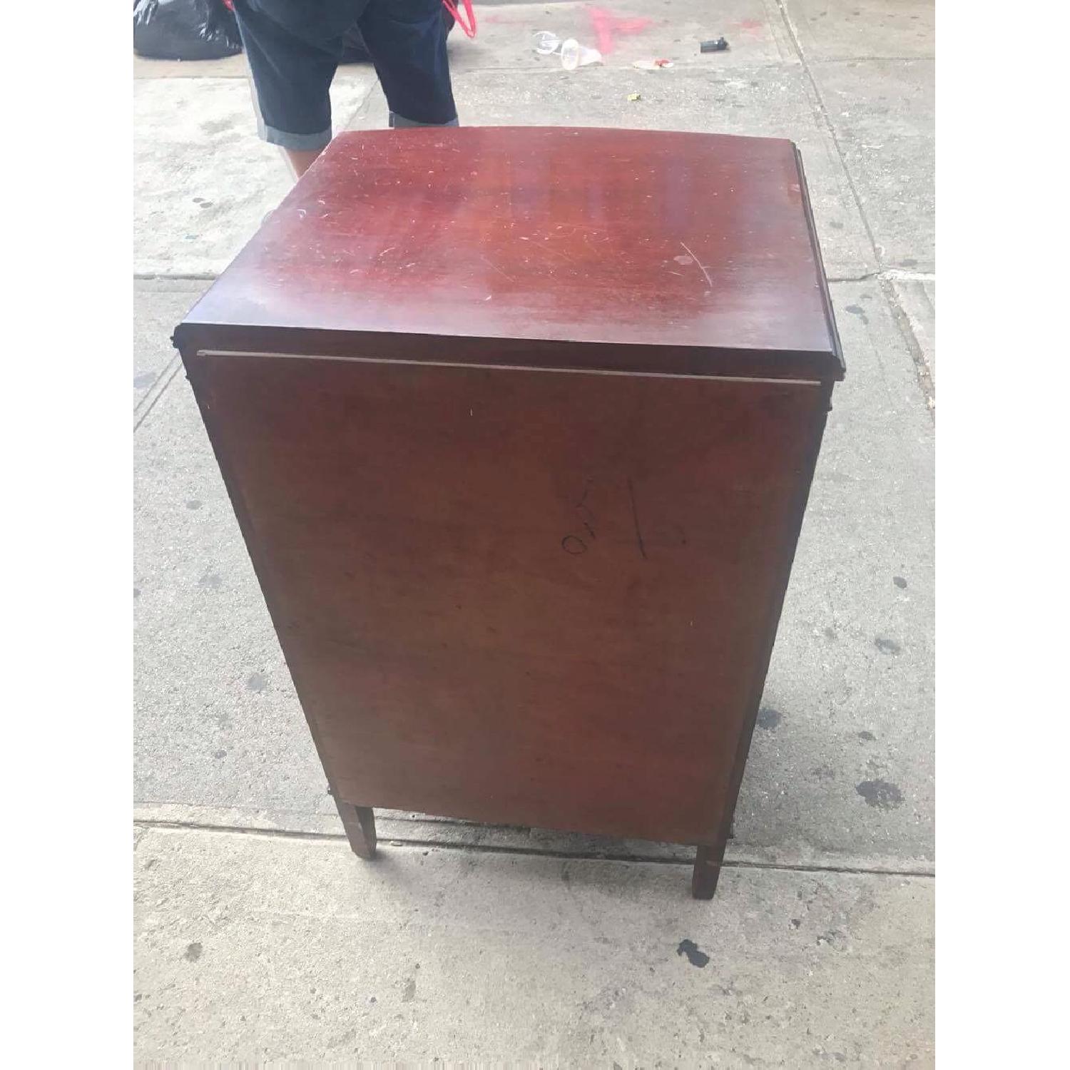 Antique 1930s Mahogany Nightstand - image-2