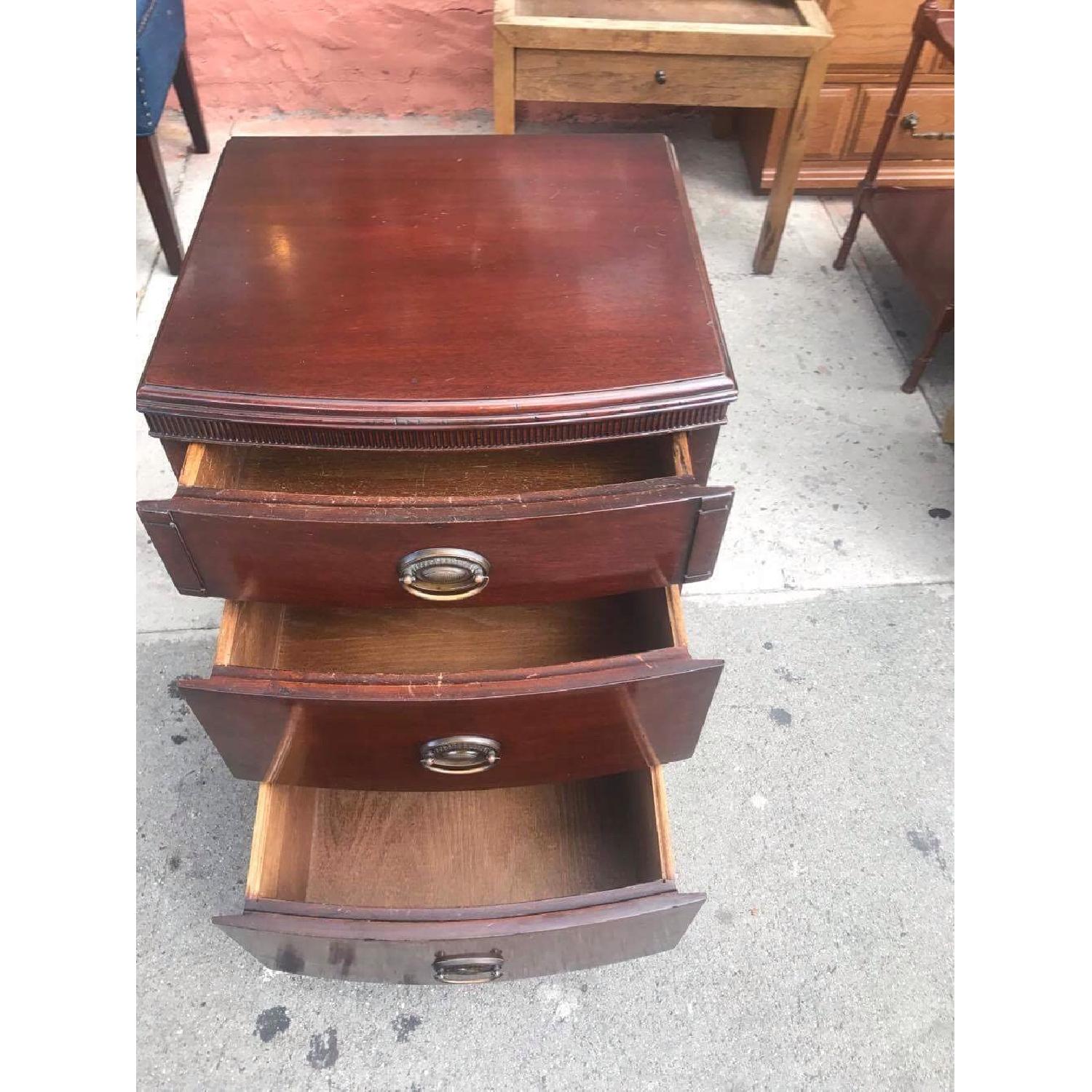 Antique 1930s Mahogany Nightstand - image-3