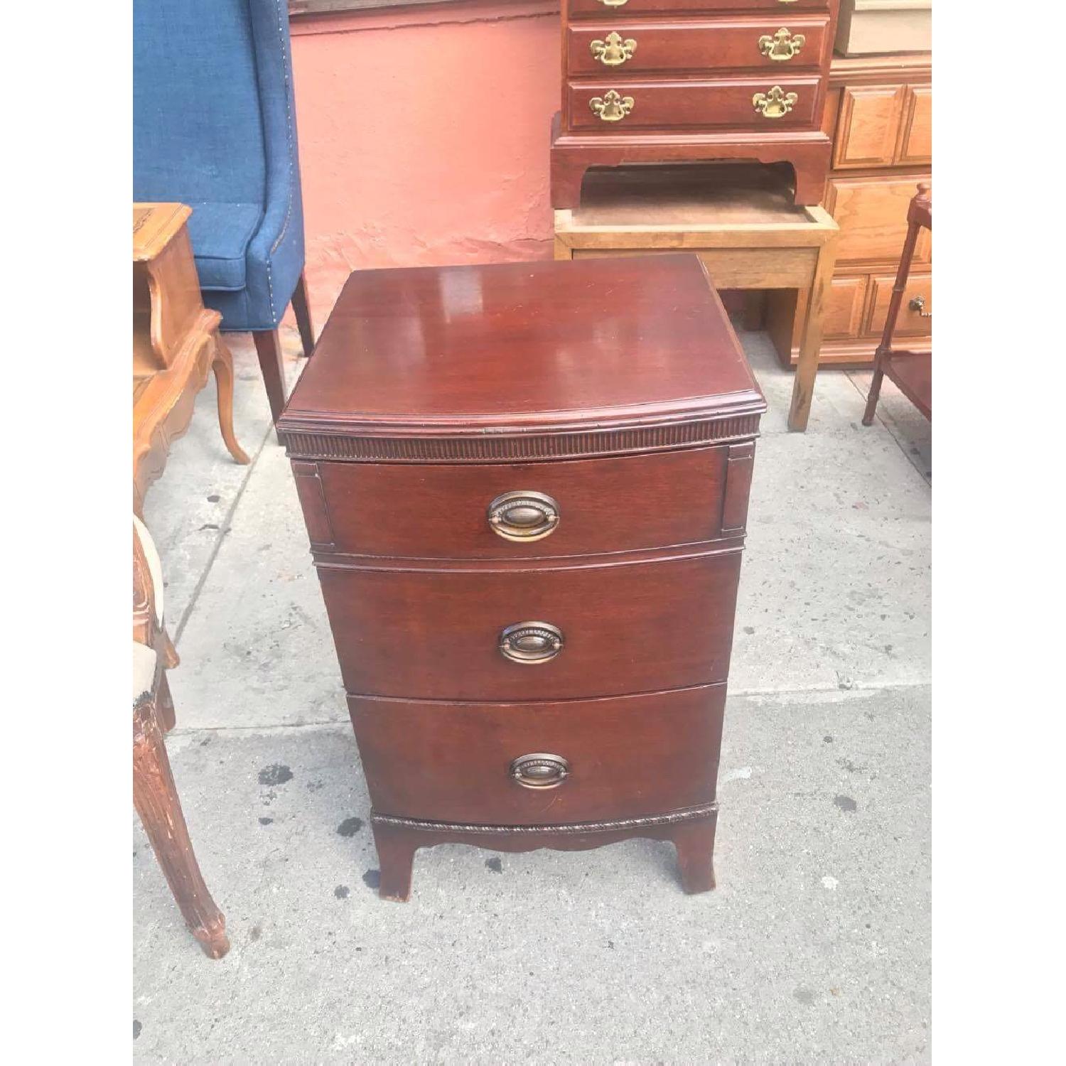 Antique 1930s Mahogany Nightstand - image-8