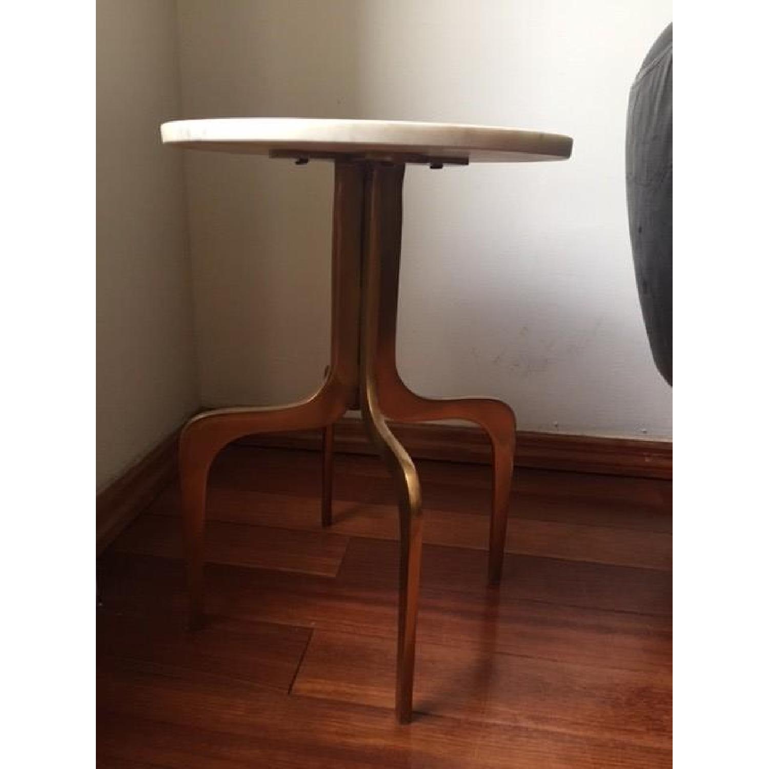 CB2 Dorset Marble Side Table - image-1