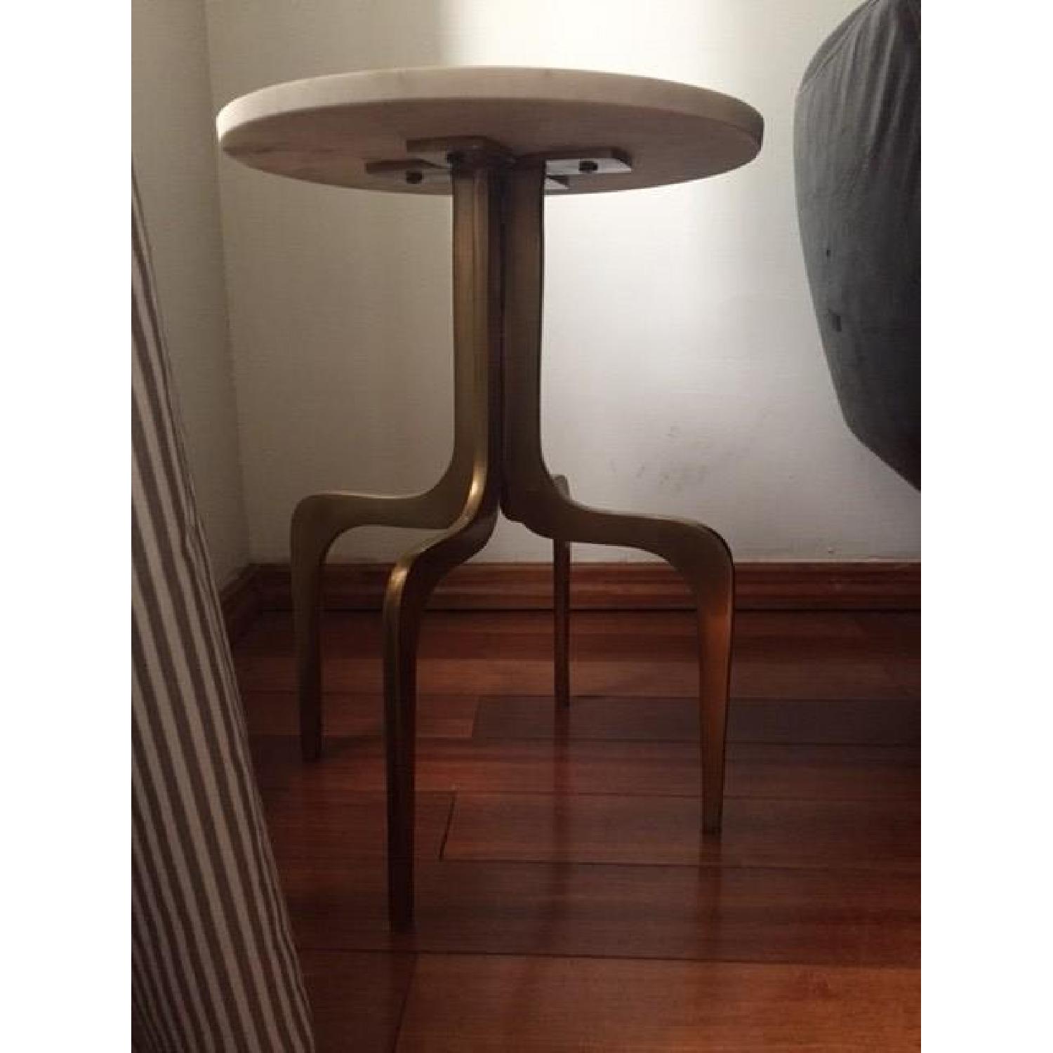 CB2 Dorset Marble Side Table - image-4