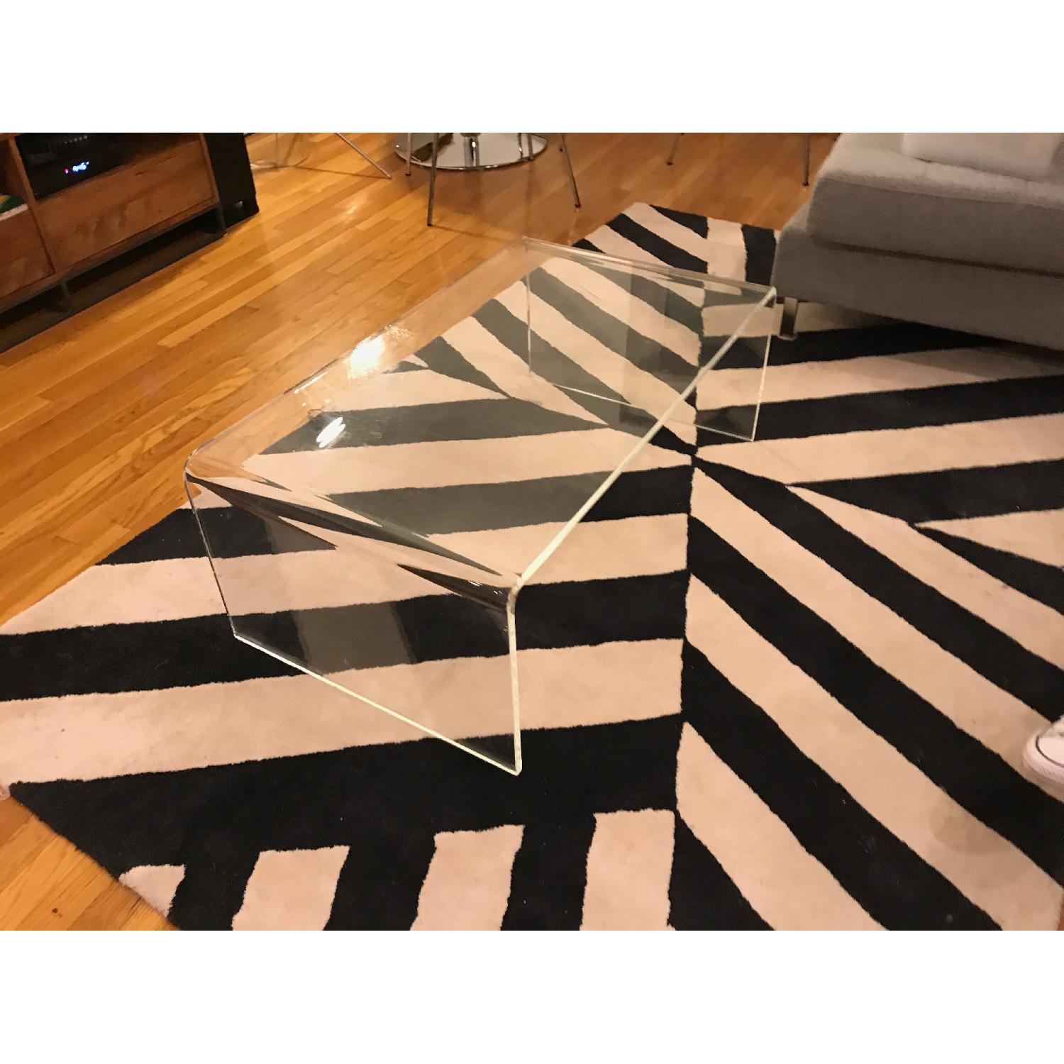 CB2 Peekaboo Acrylic Tall Coffee Table - AptDeco