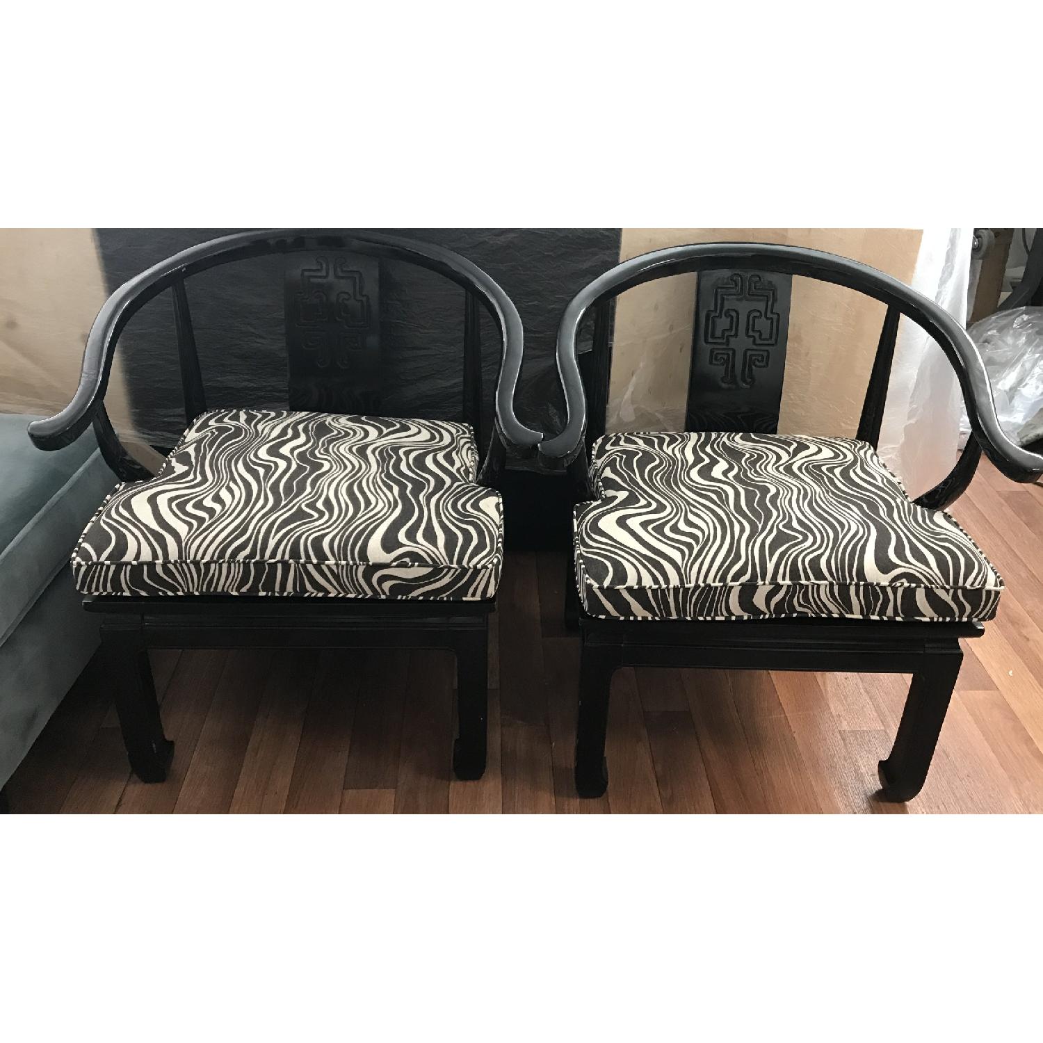 Century Chair Company Vintage Asian Inspired Ming Arm Chairs - image-3